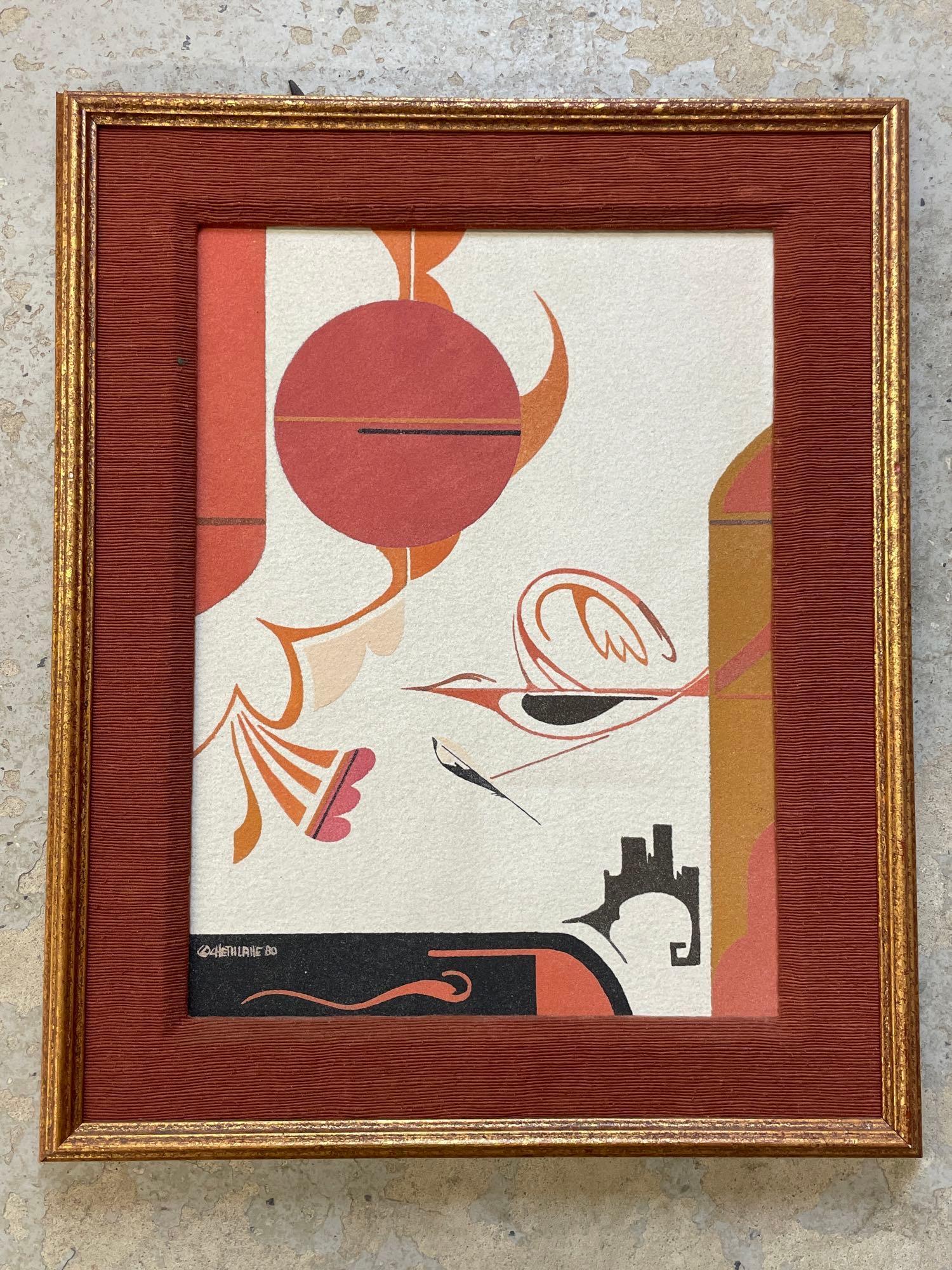 David Chethlahe Paladin. Sand/Canvas, Abstract (1 of 4)