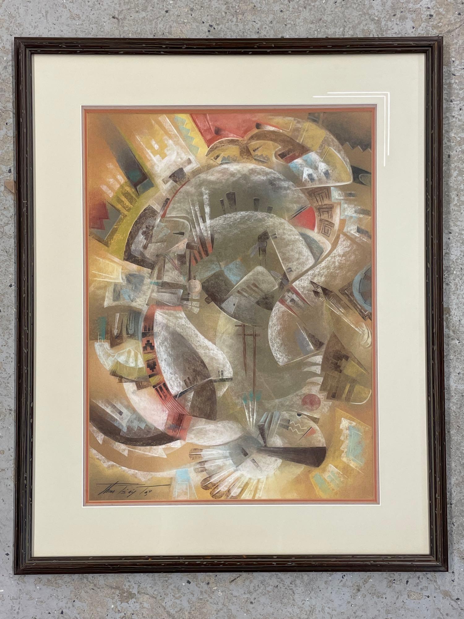 Tommy Edward Montoya. Pastel, Kachinas (1 of 3)