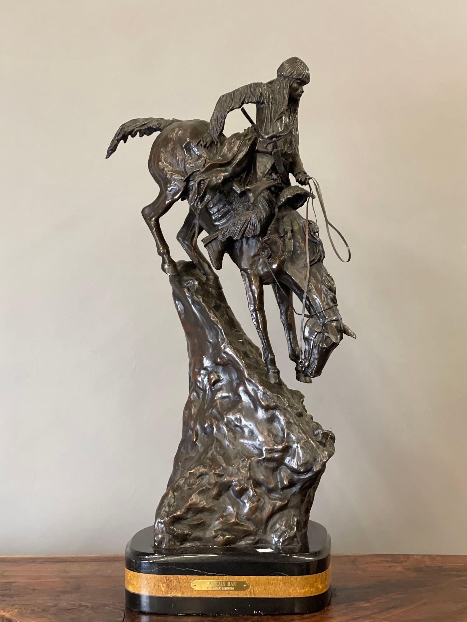 After Frederic Remington. Bronze, Mountain Man (1 of 4)