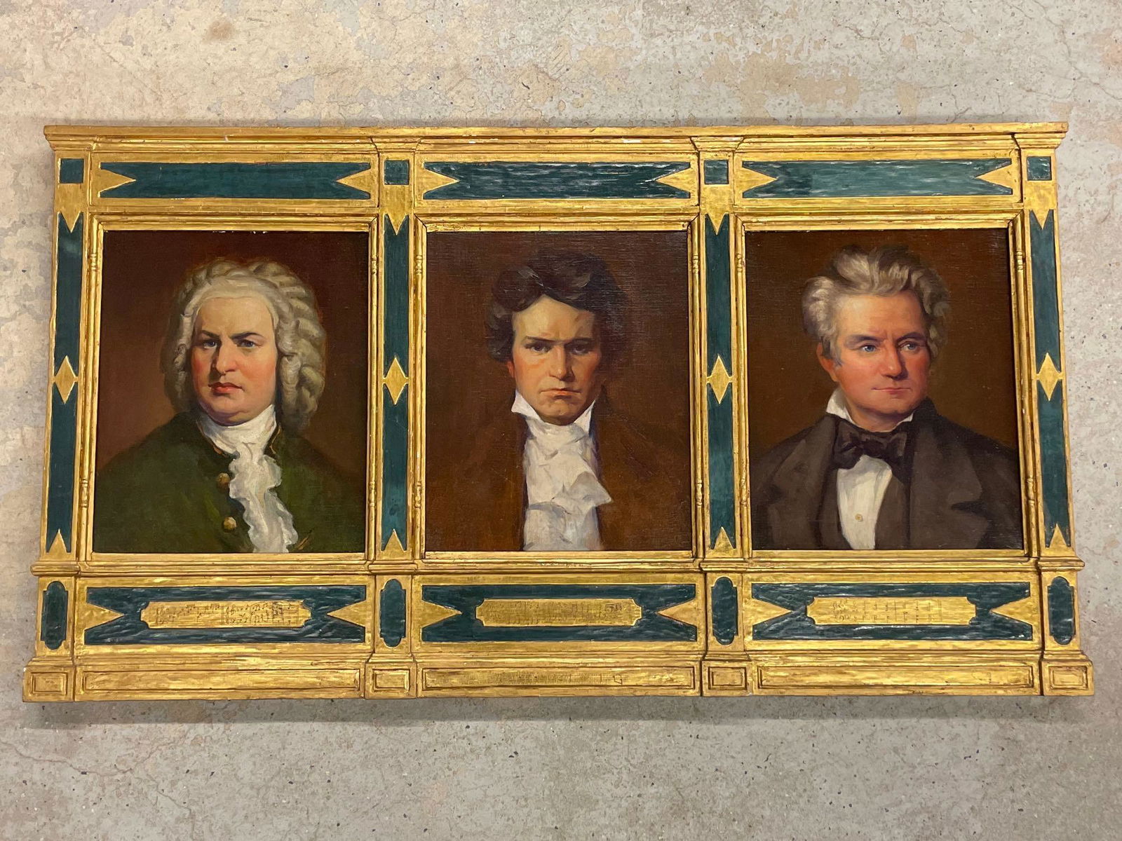 Harer Framed Portrait Triptych of The Three Bs (1 of 9)