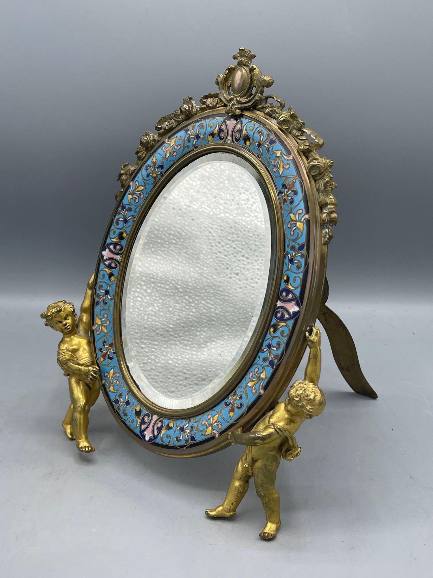 Alphonse Giroux Gilt Table Mirror (1 of 7)