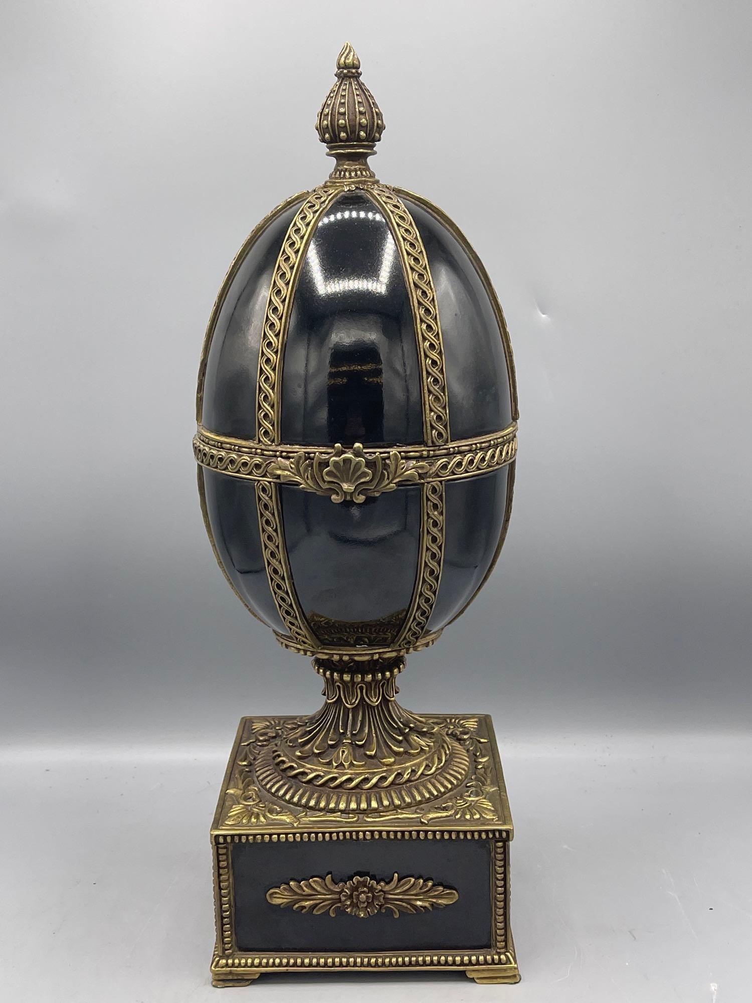 Ceramic and Bronze Egg Vessel (1 of 6)