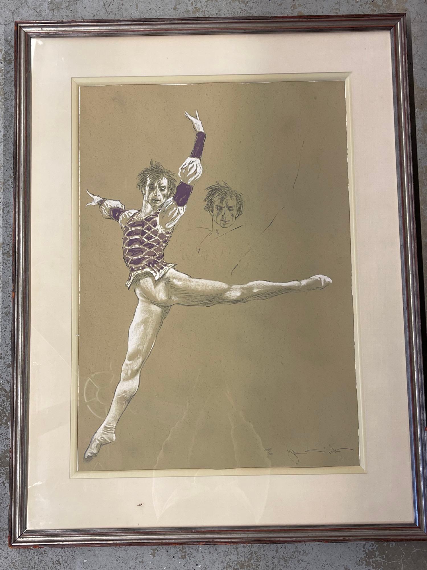 Jamie Wyeth. Lithograph, Rudolf Nureyev (1 of 6)