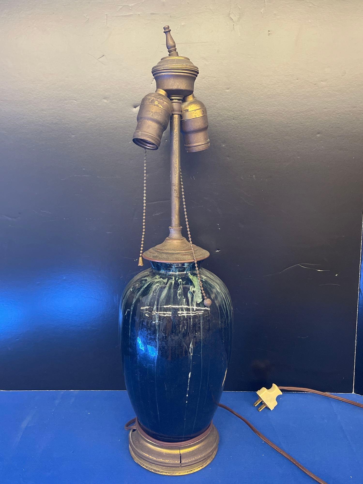 Chinese Drip Glaze Lamp (1 of 3)