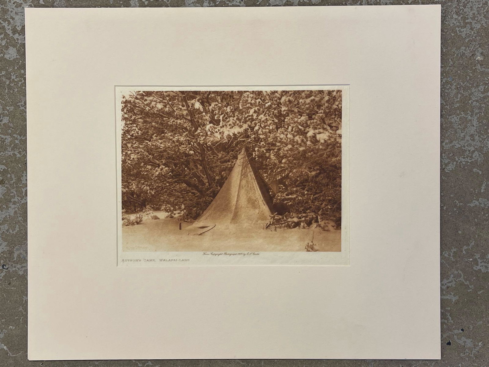Edward Curtis. Photogravure, Author's Camp (1 of 5)