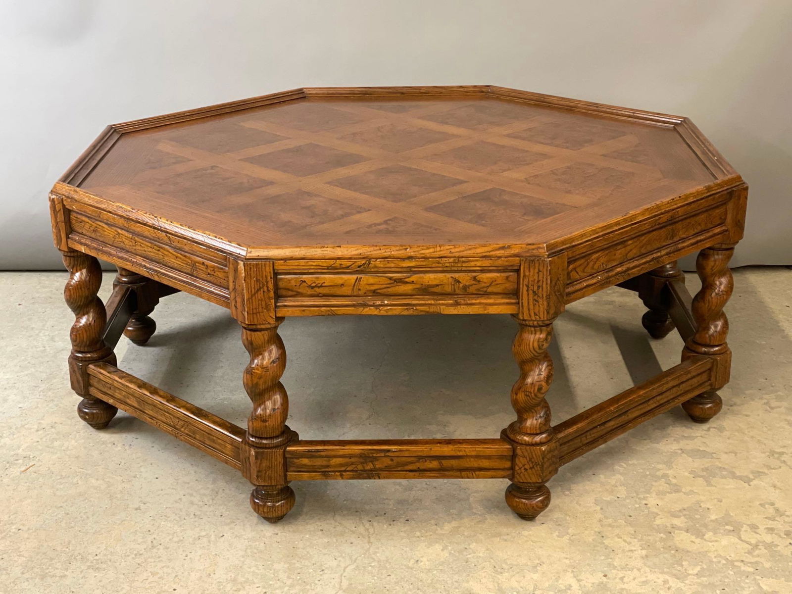Baker Parquetry Oak Coffee Table (1 of 4)