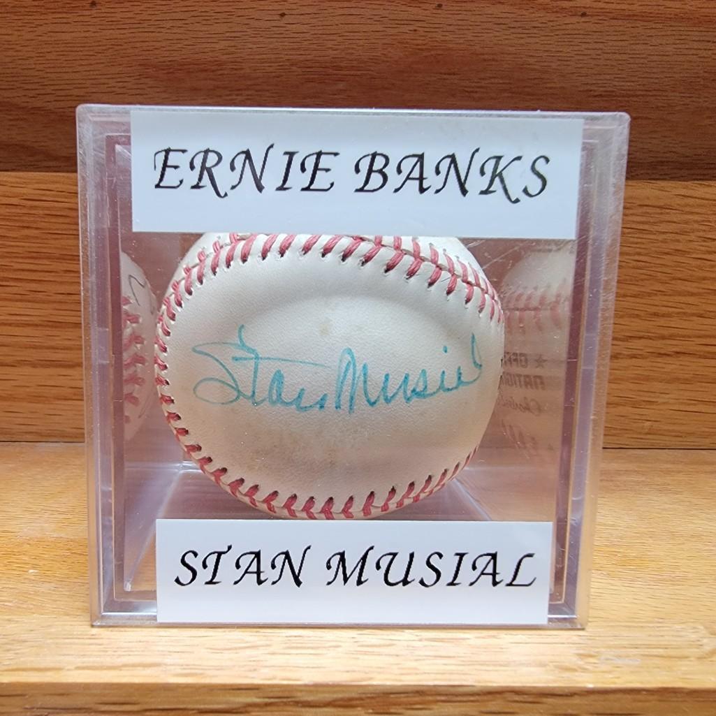 Ernie Banks/Stan Musial Signed Baseball (1 of 3)