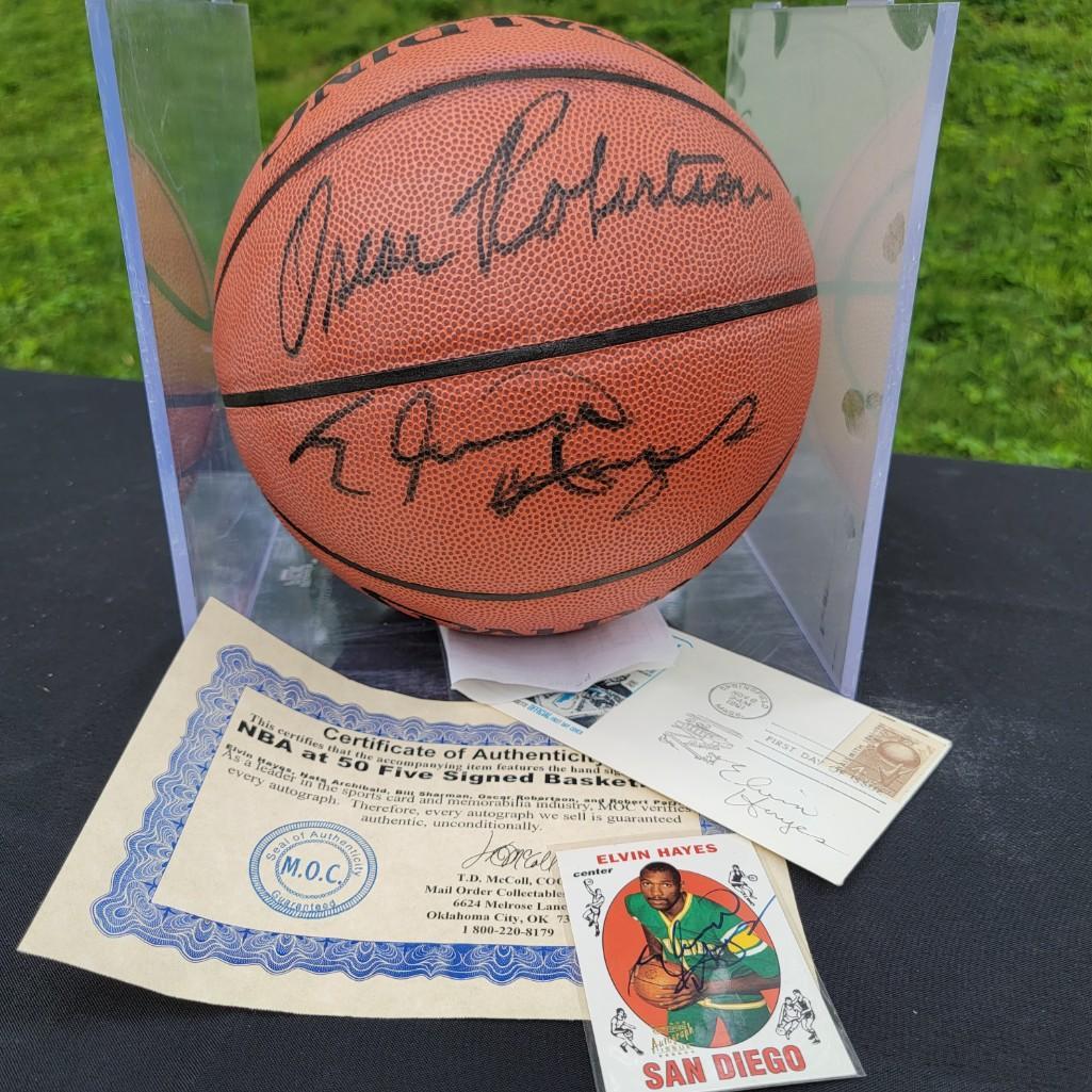 NBA at 50 Signed Basketball (1 of 3)