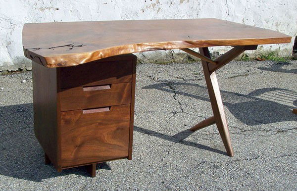 208 George Nakashima Walnut Conoid Desk May 20 2011 Briggs