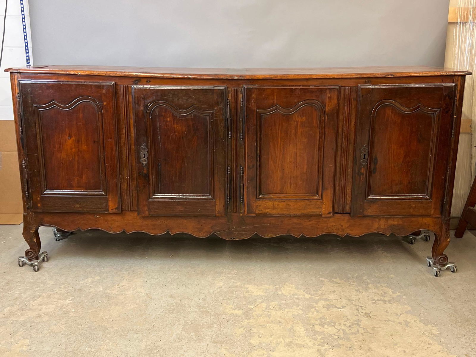 French Louis XV Walnut Sideboard (1 of 9)