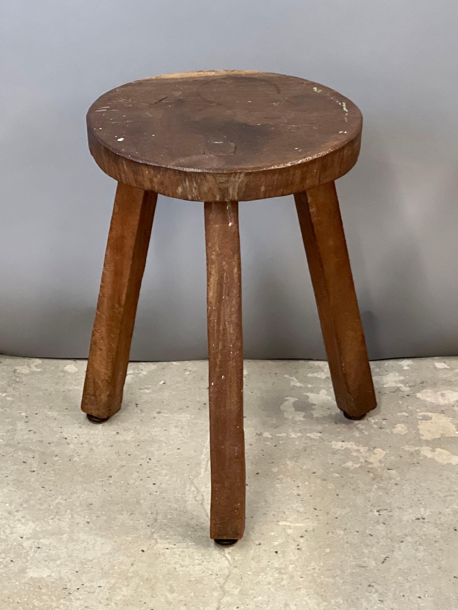 Rustic Three-Legged Milking Stool (1 of 4)