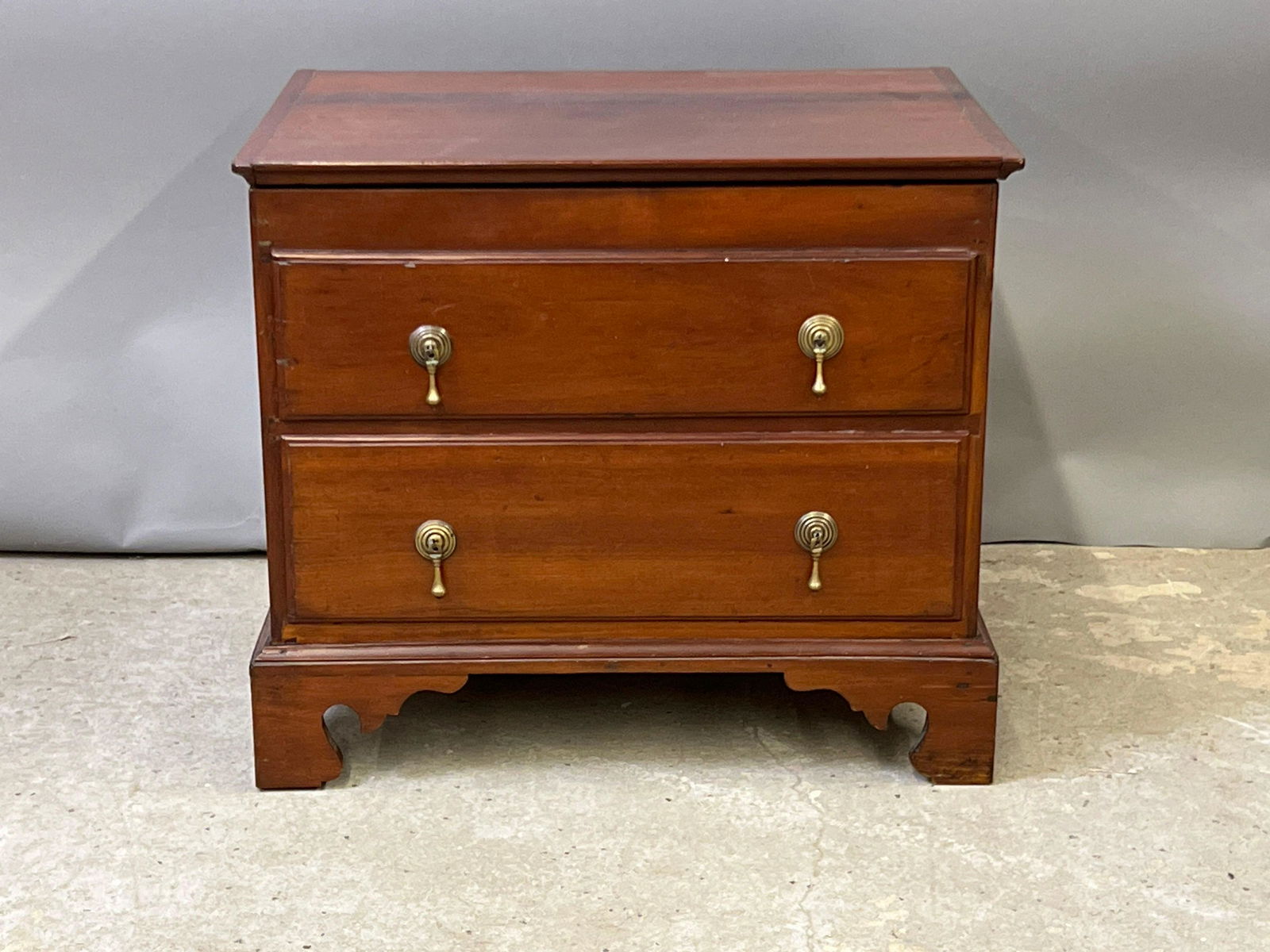 Chippendale Cherry Sugar or Liquor Chest (1 of 8)