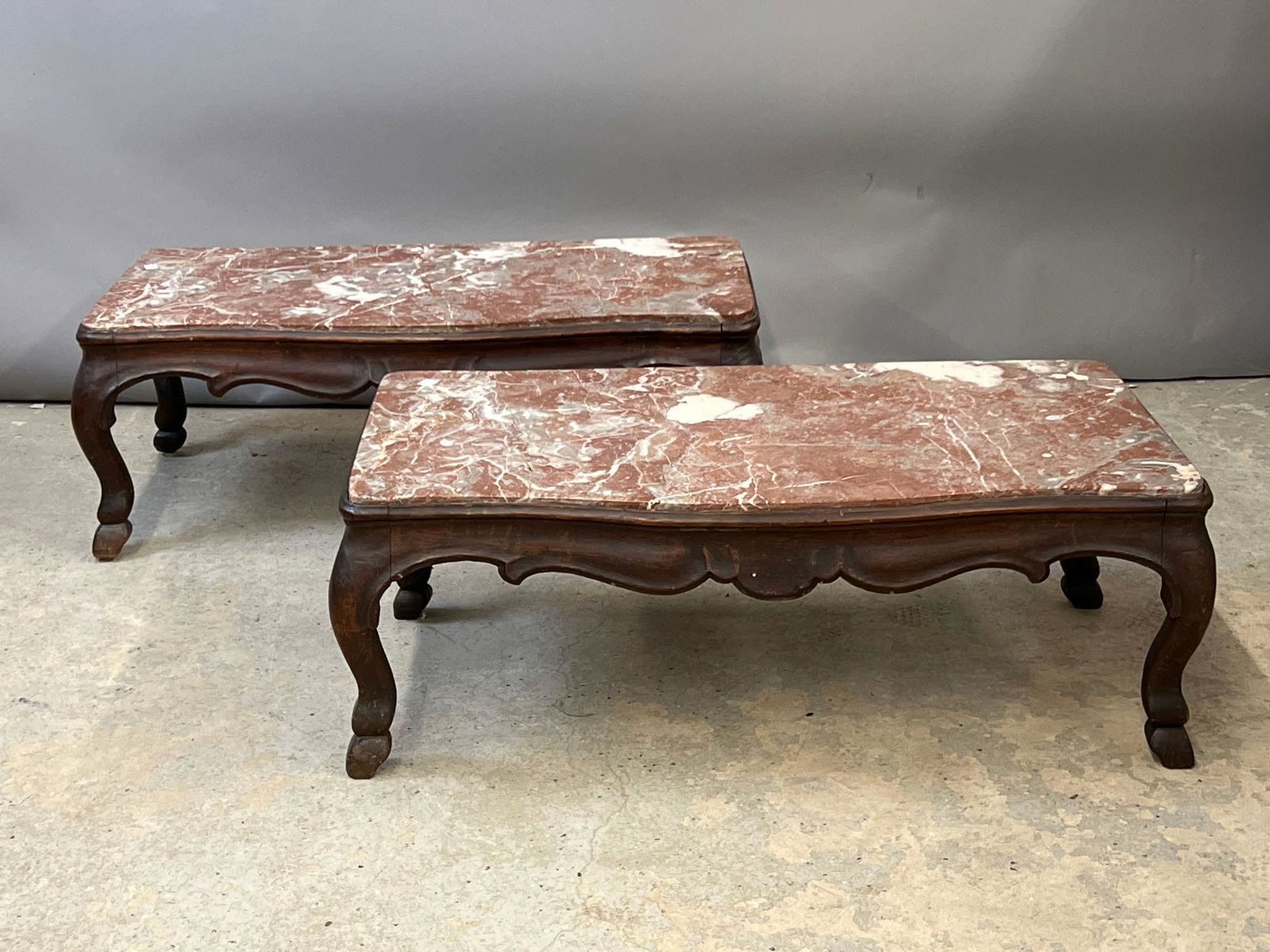 Pair of French Louis XV Low Tables (1 of 7)