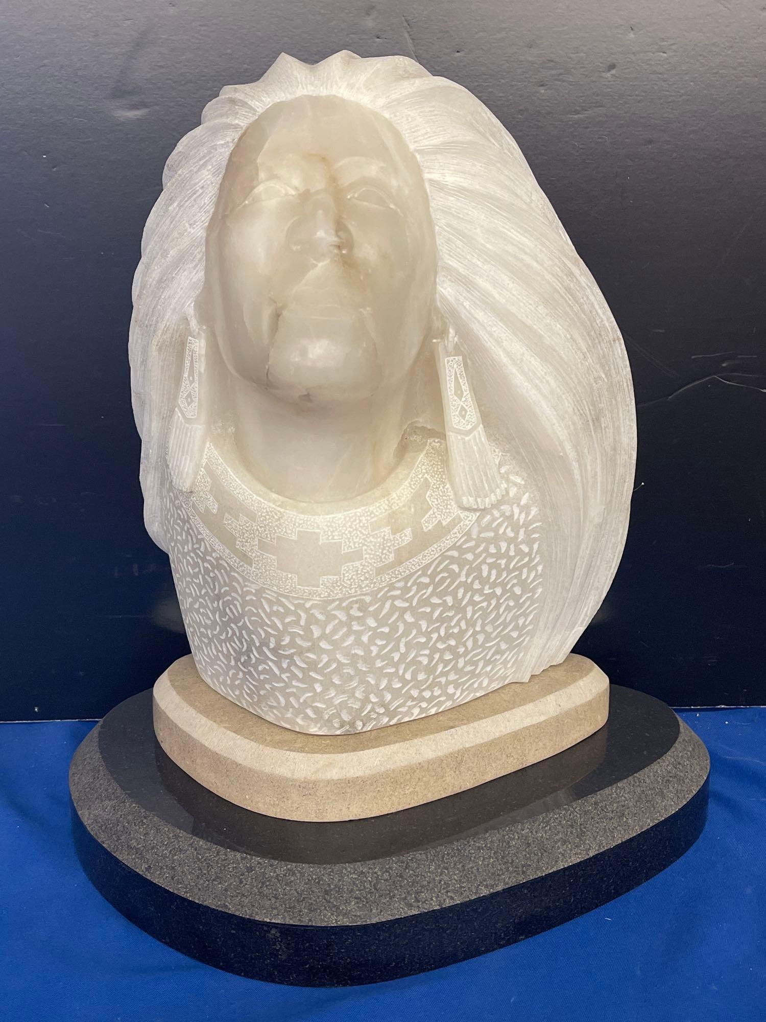 Larry Yazzie. Soapstone Bust, Woman (1 of 6)