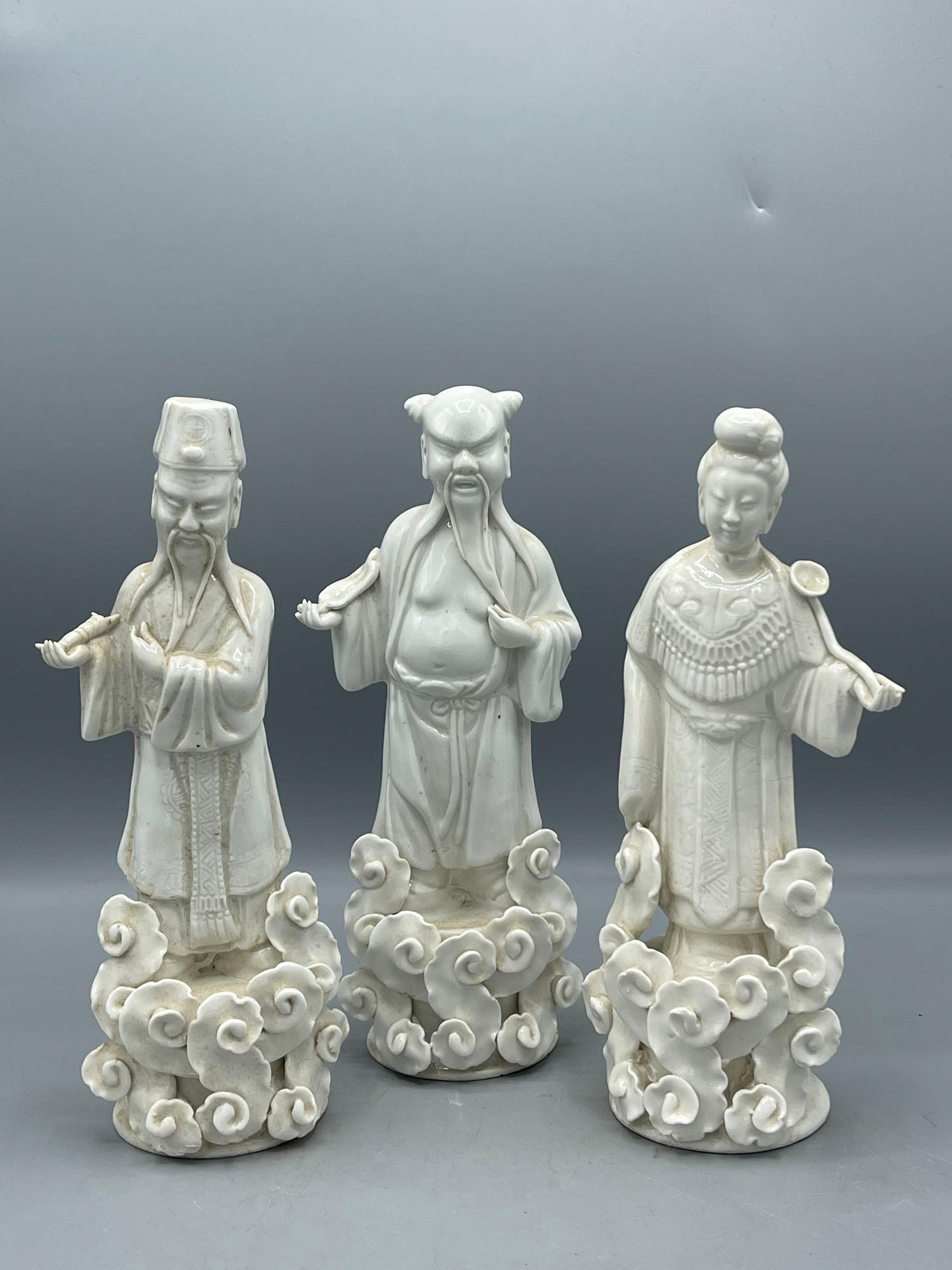 Three Blanc de Chine Porcelain Figures (1 of 16)