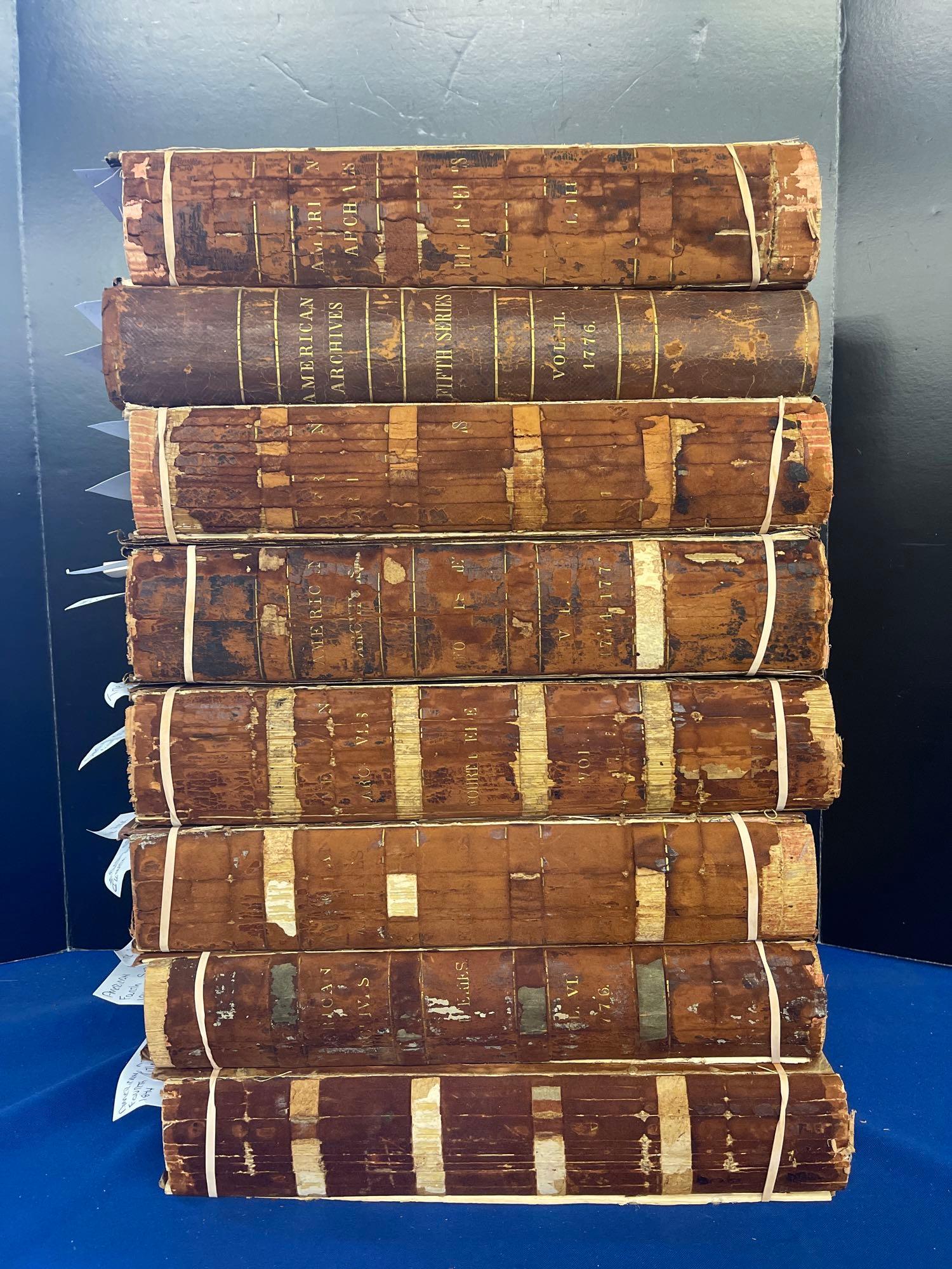 Peter Force: 8 Vols. of American Archives Series (1 of 20)