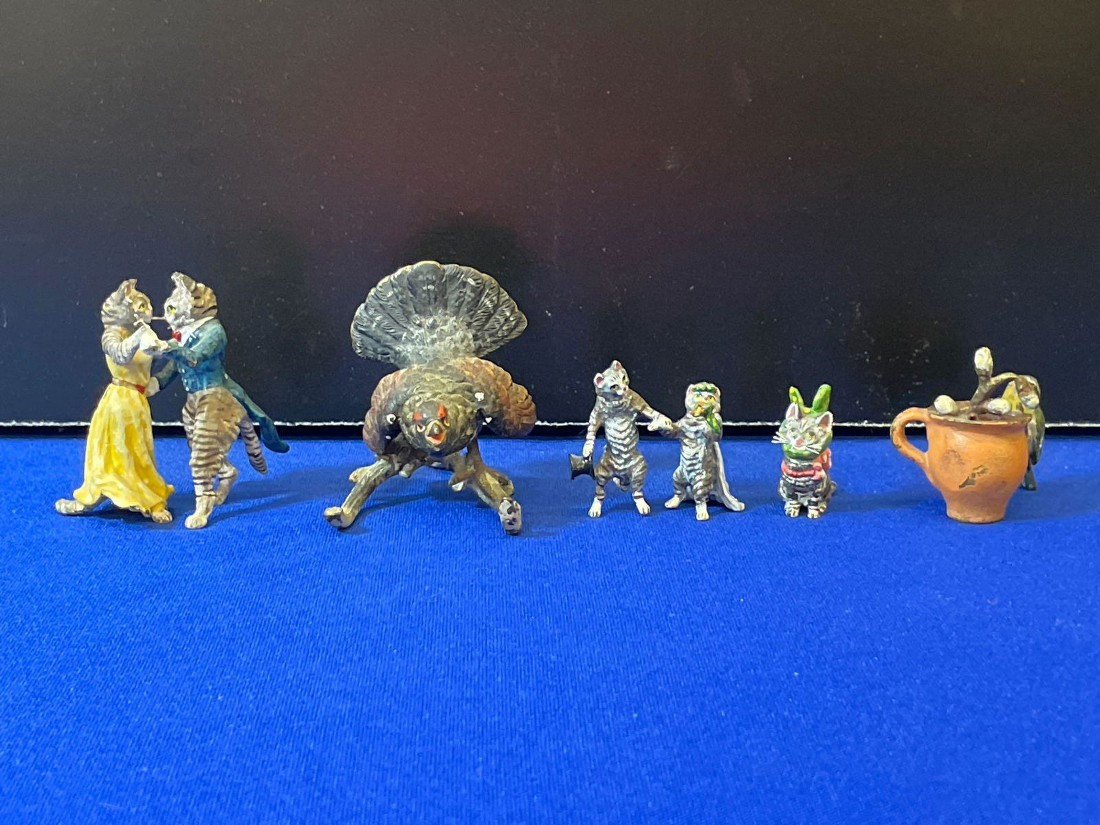 Five Cold Painted Vienna Bronze Figures (1 of 6)