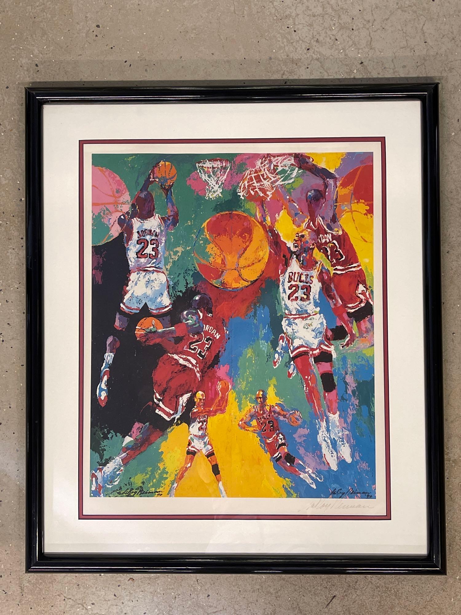 Leroy Neiman. Lithograph, Michael Jordan (1 of 5)
