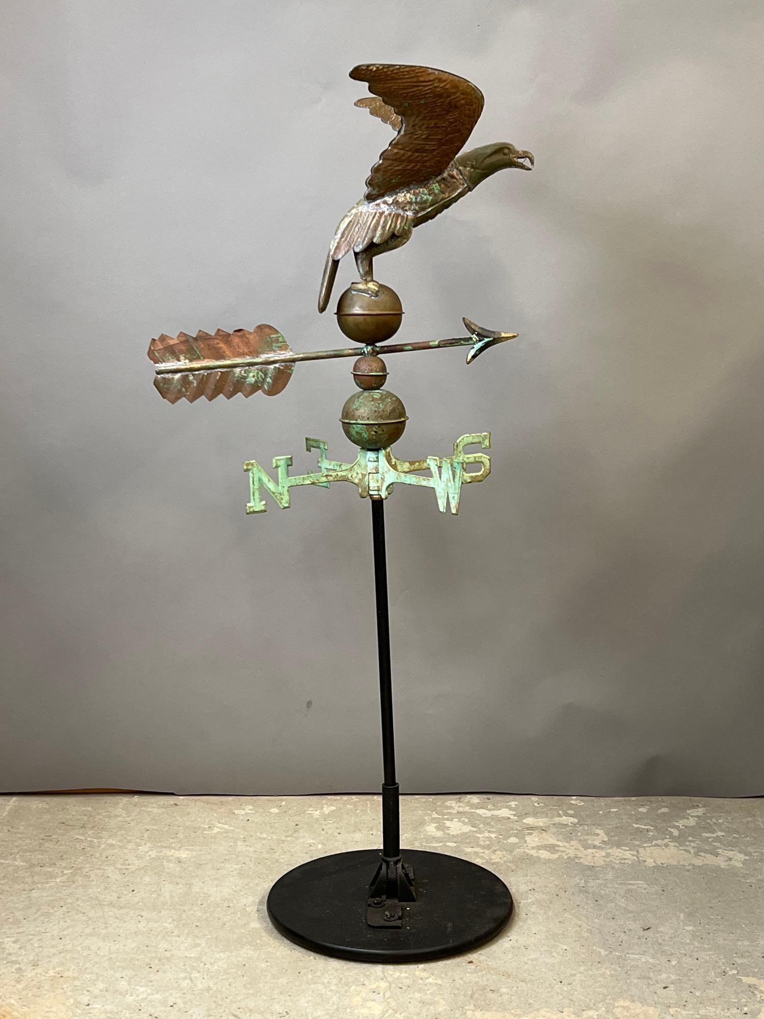 Copper Hollow Body Eagle Weathervane (1 of 6)