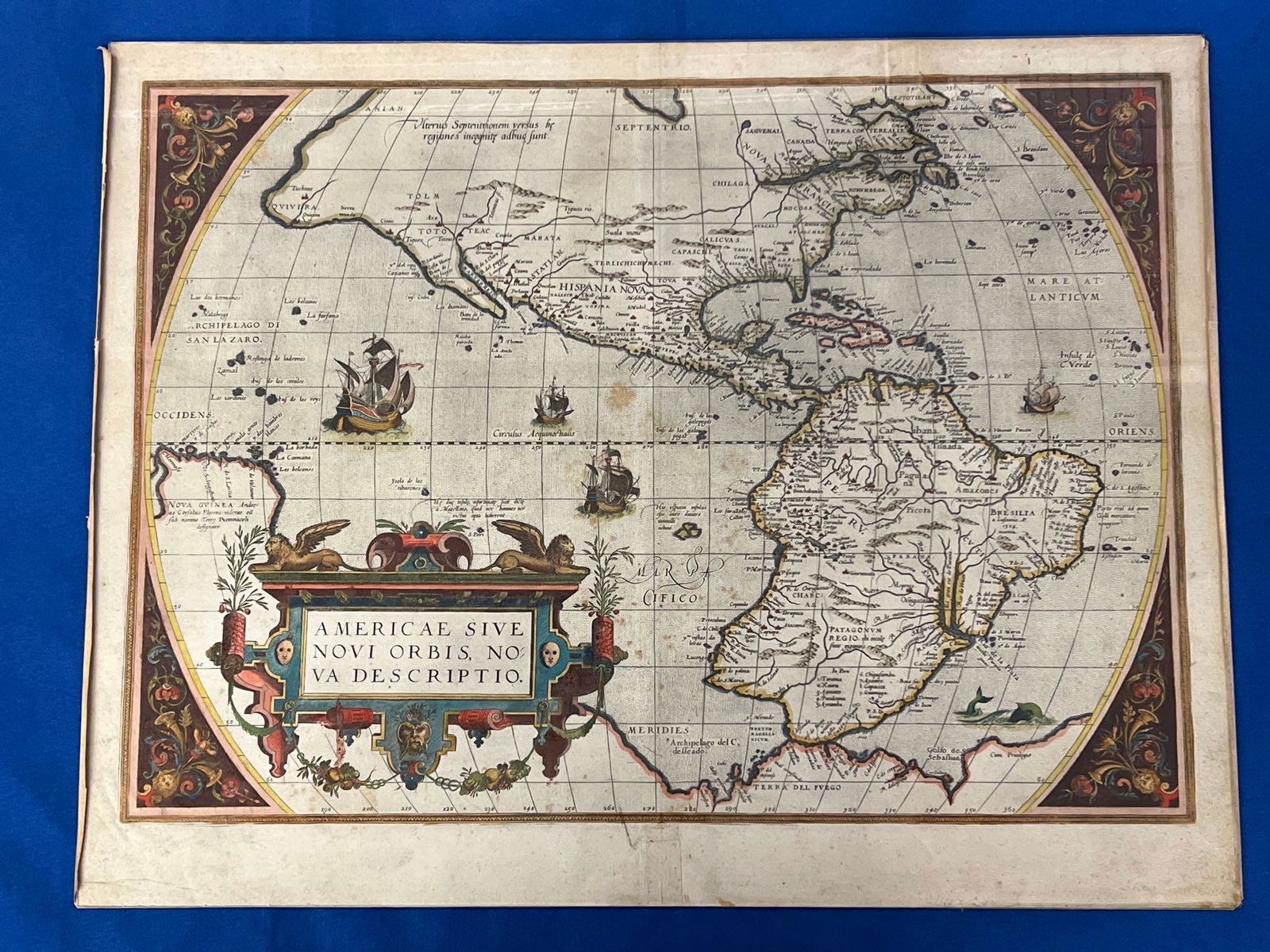 Ortelius Map, Americae Sive Novi Orbis, Nova (1 of 8)