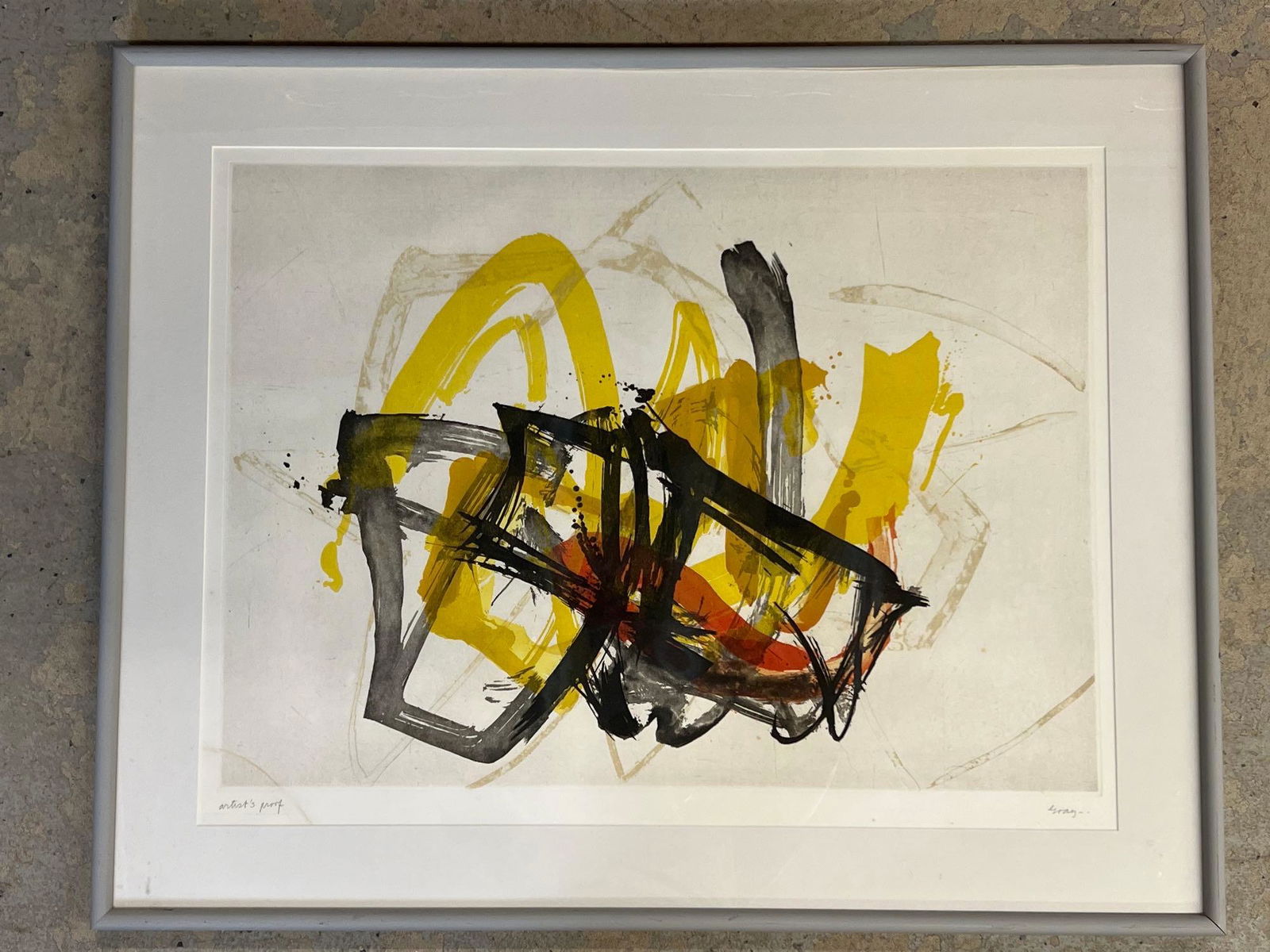 Cleve Gray. Lithograph, Abstract (1 of 5)