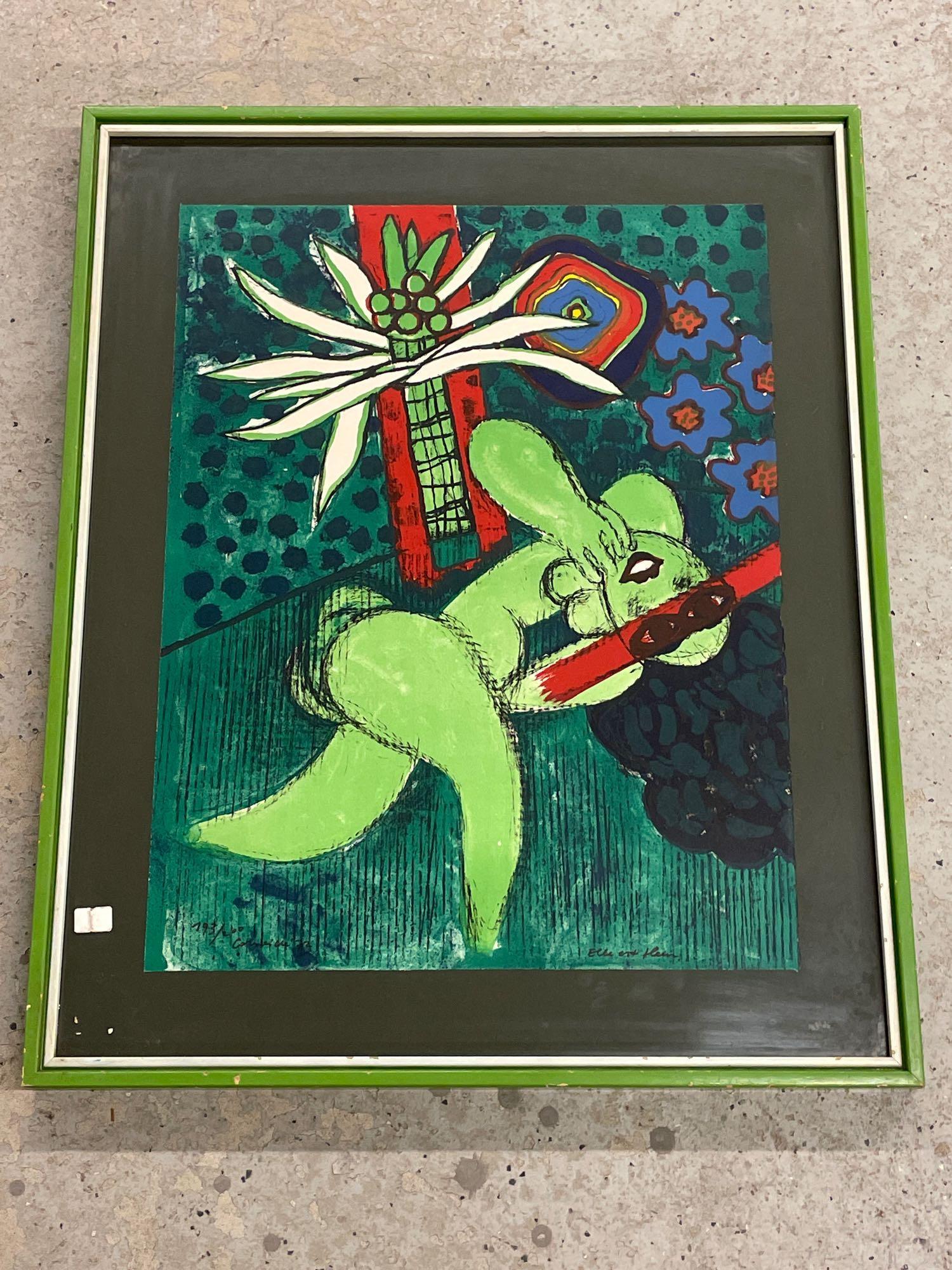 Guillaume Corneille. Signed Color Lithograph (1 of 5)