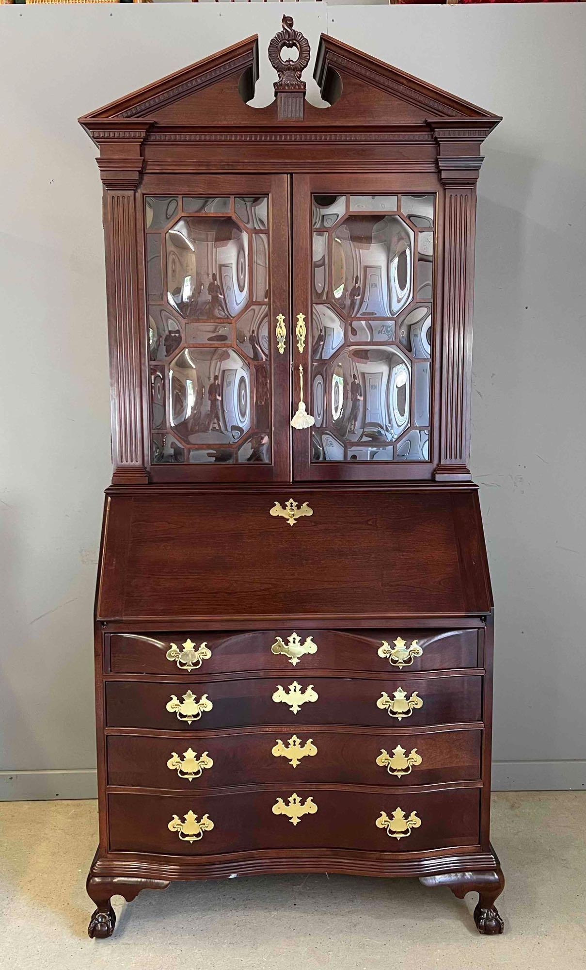 Jasper Mahogany Chippendale-style Secretary Desk (1 of 7)