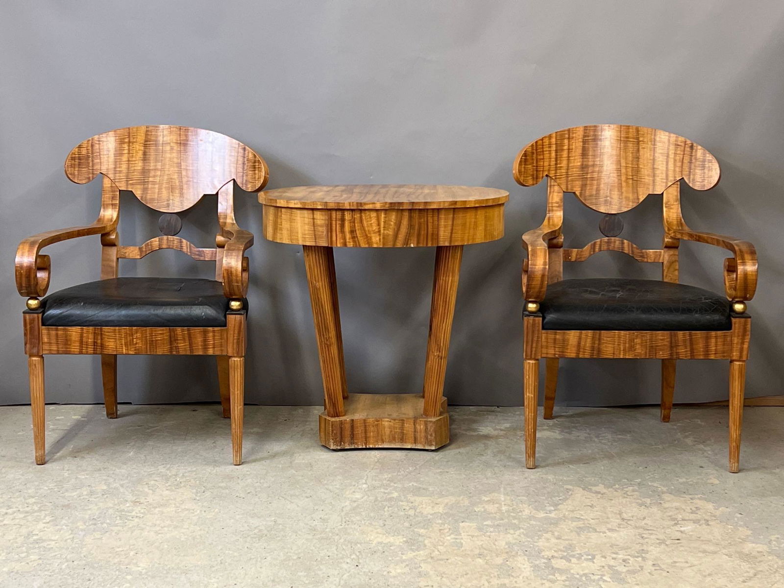 Three-piece Biedermeier Living Room Suite (1 of 8)