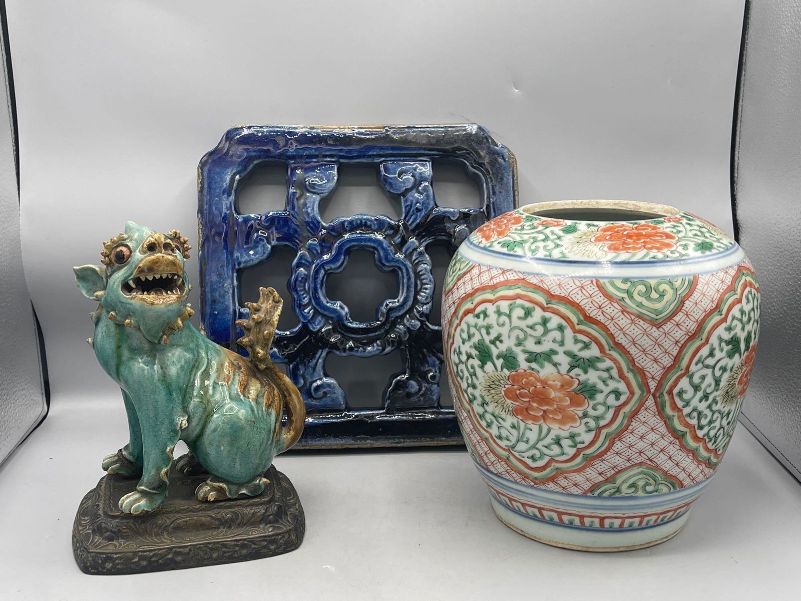 Three Pieces of Asian Pottery (1 of 11)