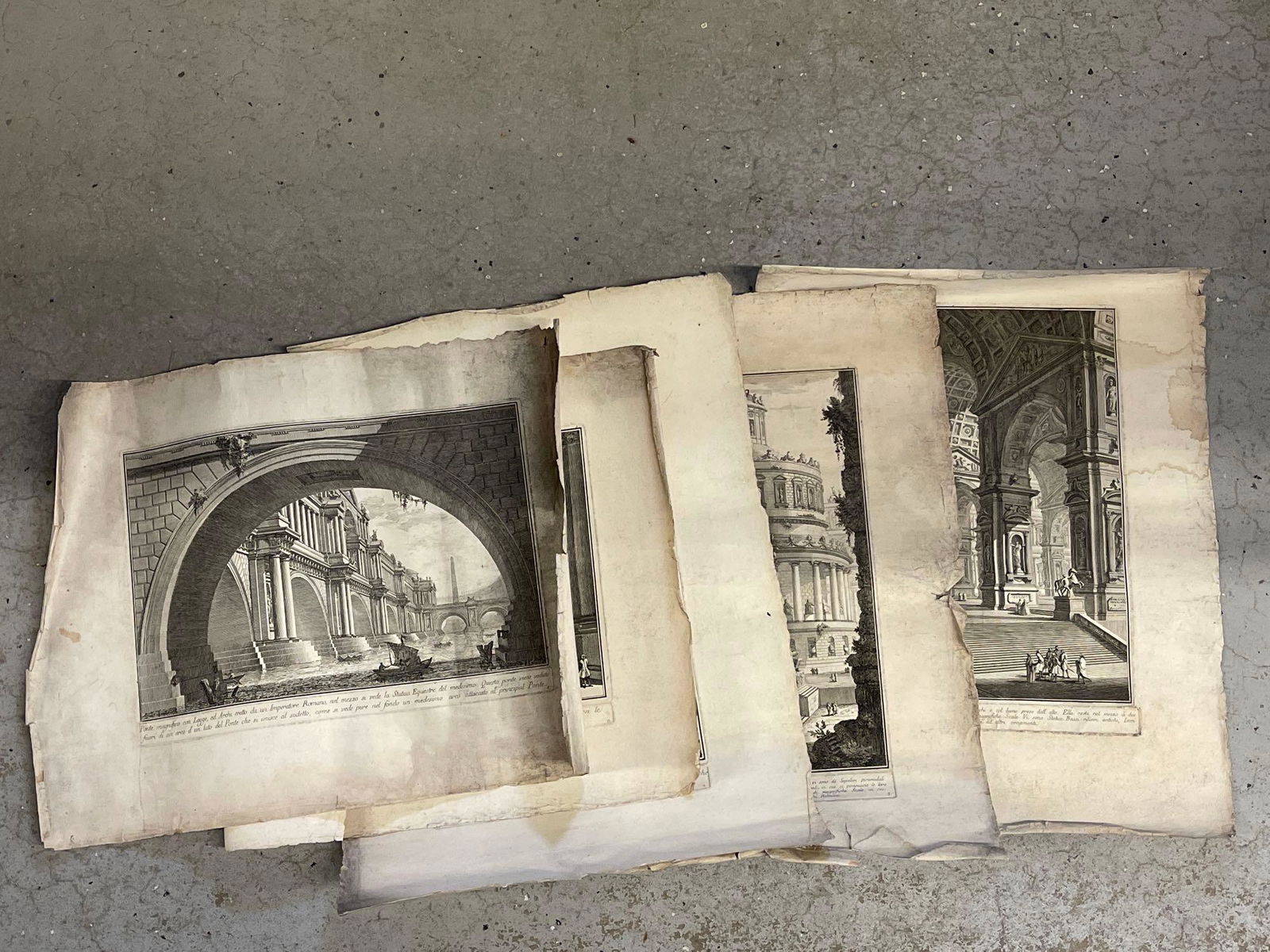 Five Giovanni Battista Piranesi Etchings (1 of 15)