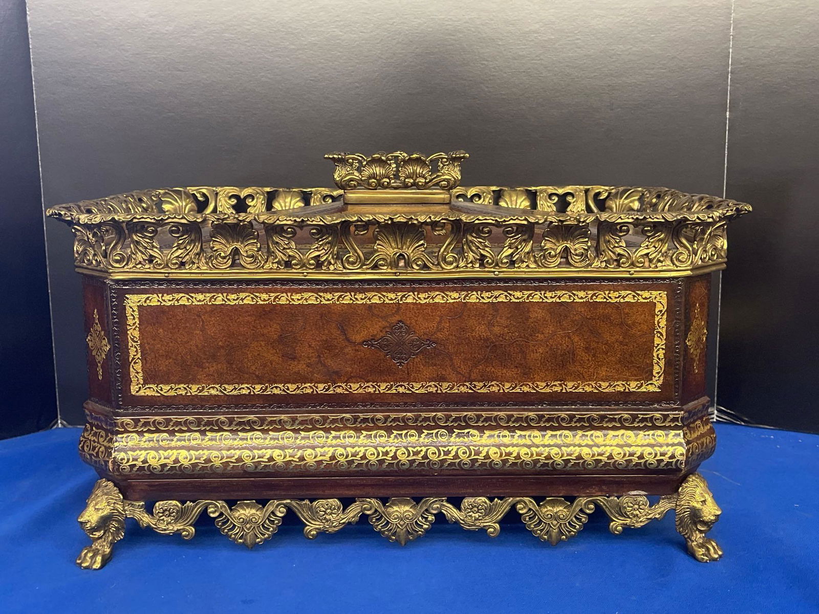 Maitland Smith Wood and Leather Box (1 of 5)