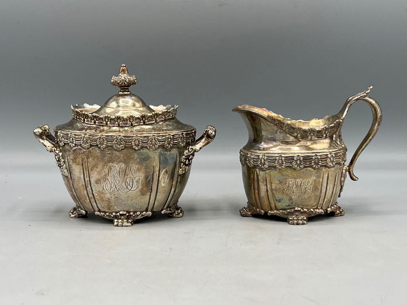 Tiffany Sterling Silver Cream Pitcher and Sugar (1 of 6)