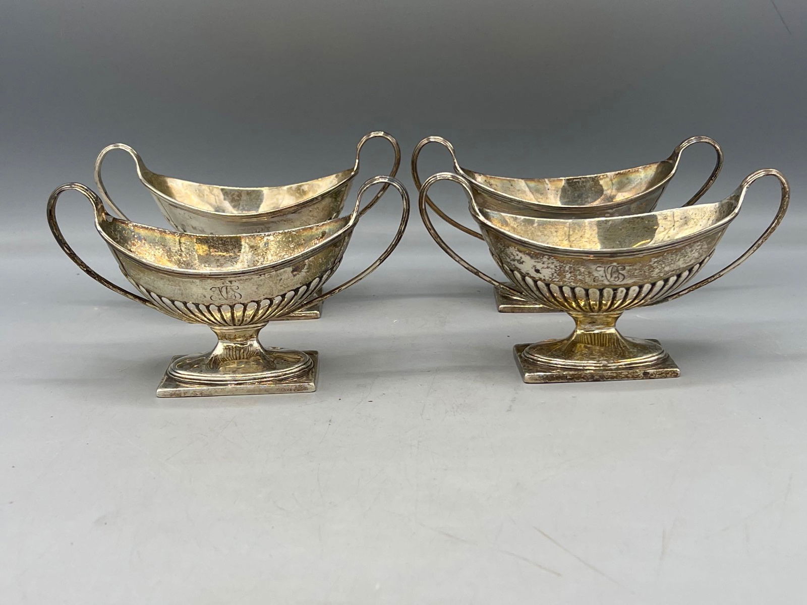 Four English Sterling Silver Salts (1 of 5)