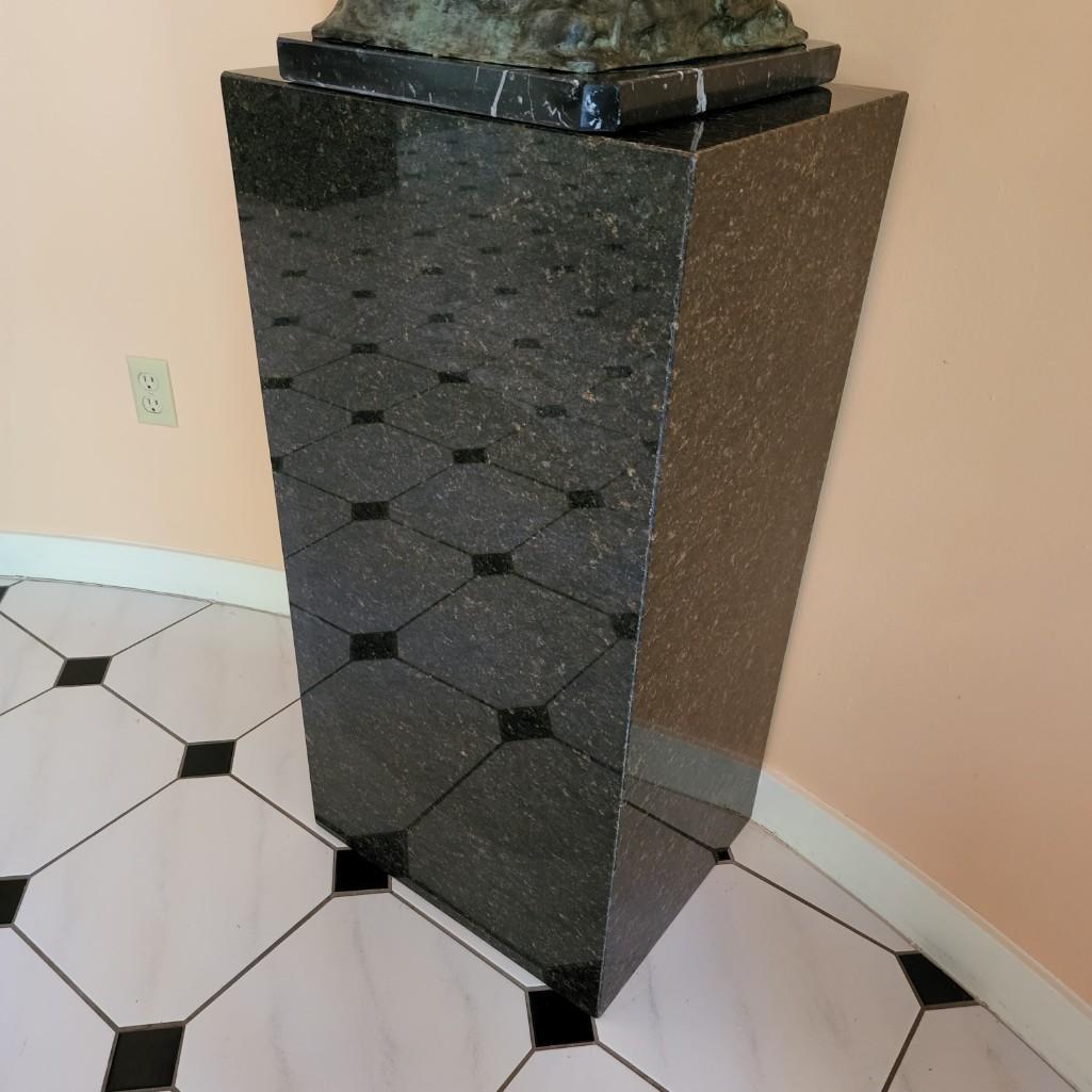 Black Marble Display Pedestal (1 of 4)