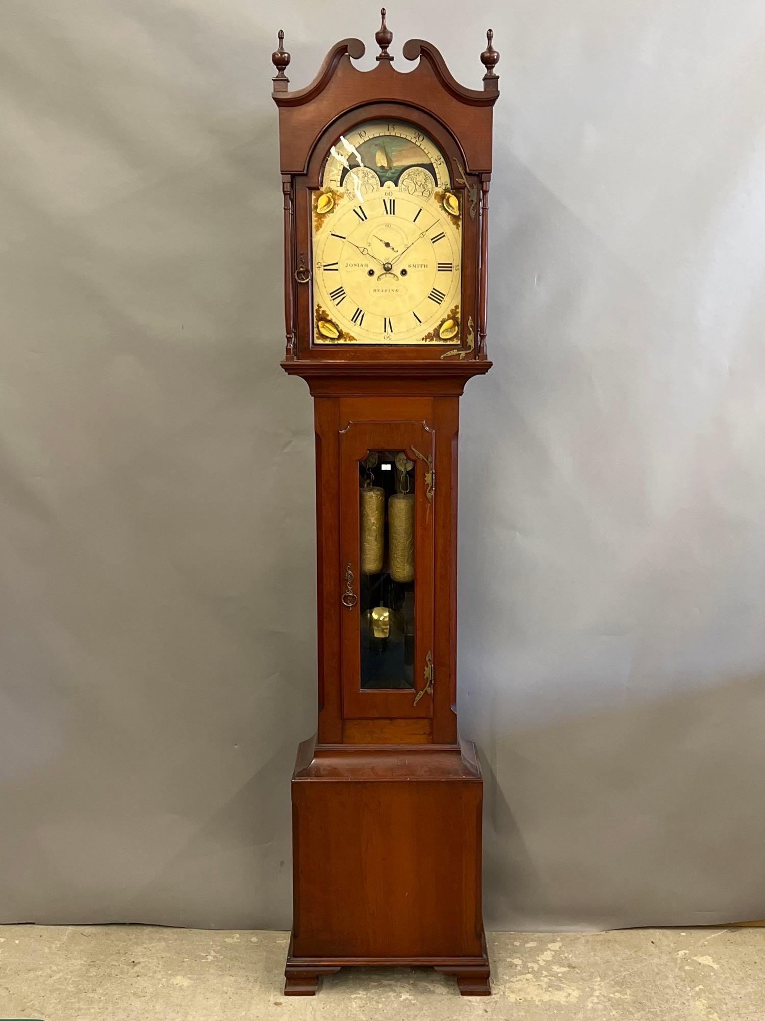 Josiah Smith (Reading, PA) Mahogany Tall Clock (1 of 10)