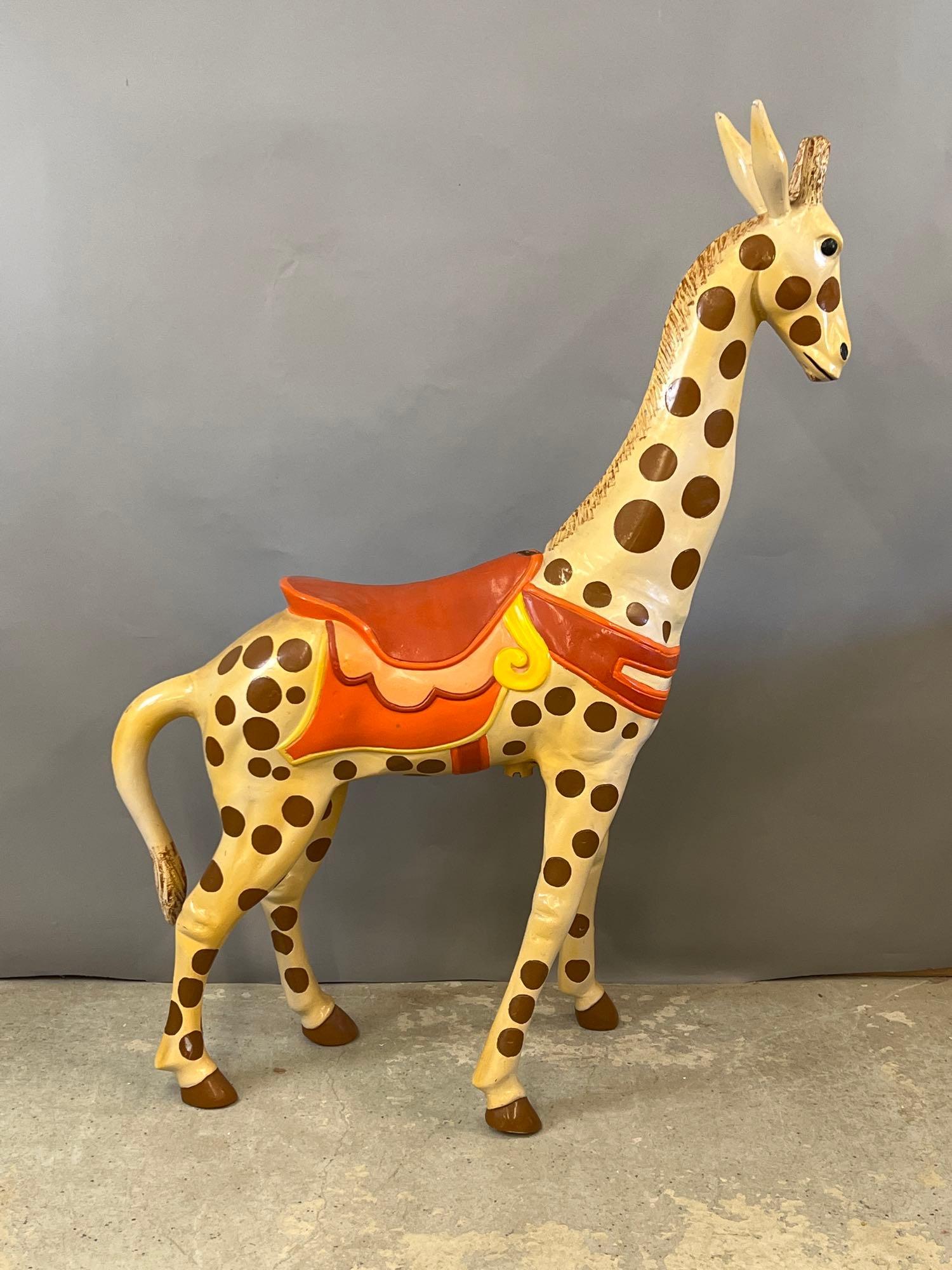Full Size Painted Giraffe Carousel Animal (1 of 5)