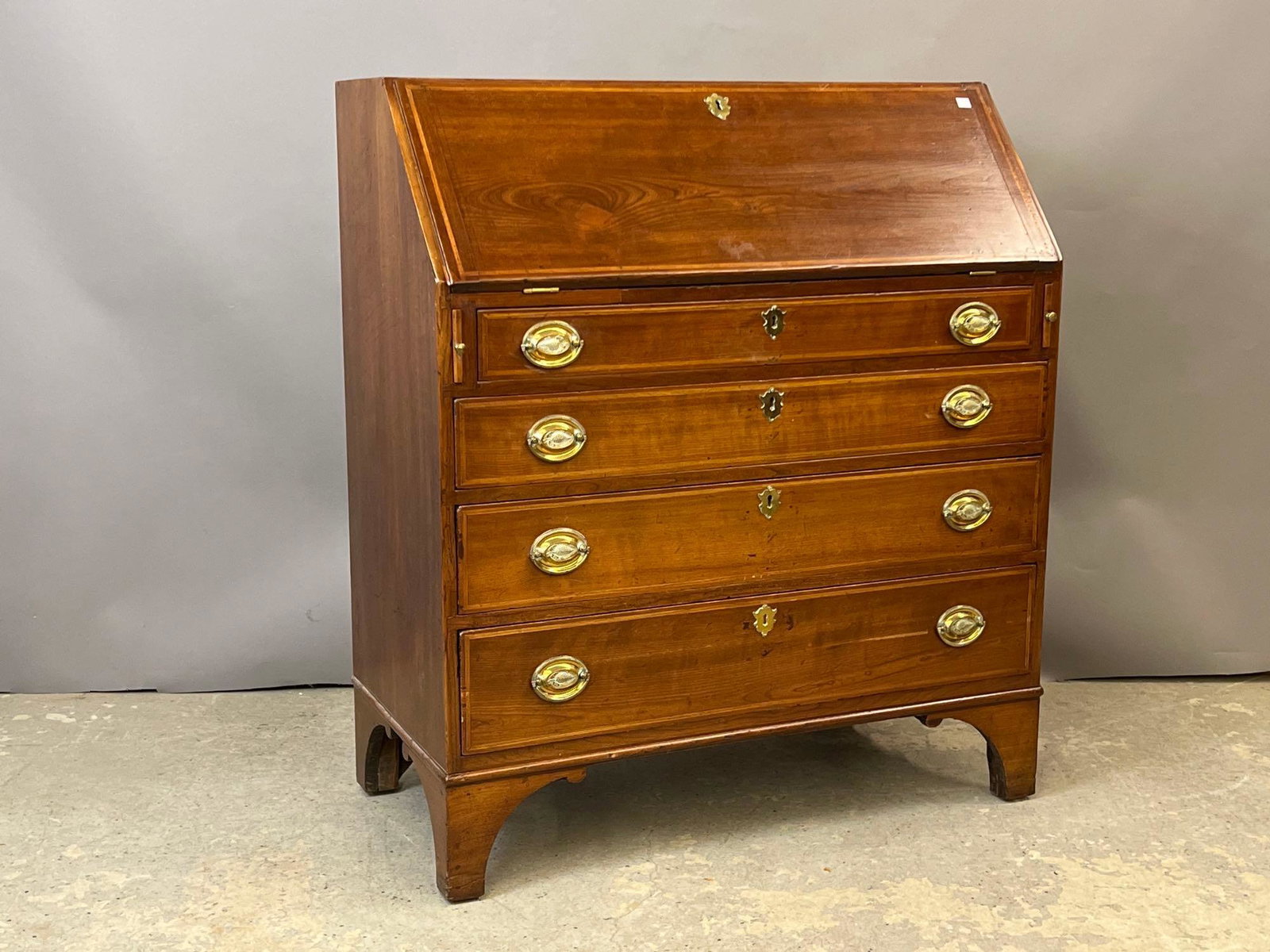 Federal Banded Cherry Slant-Lid Desk (1 of 6)