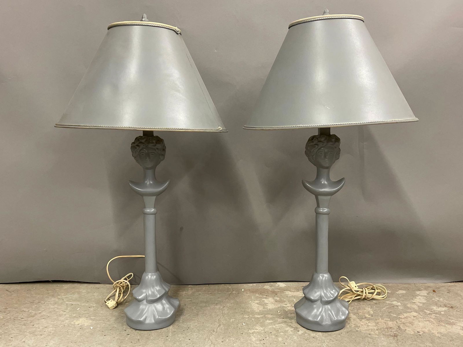 Pair of Lamps After Giacometti Tete de Femme (1 of 4)