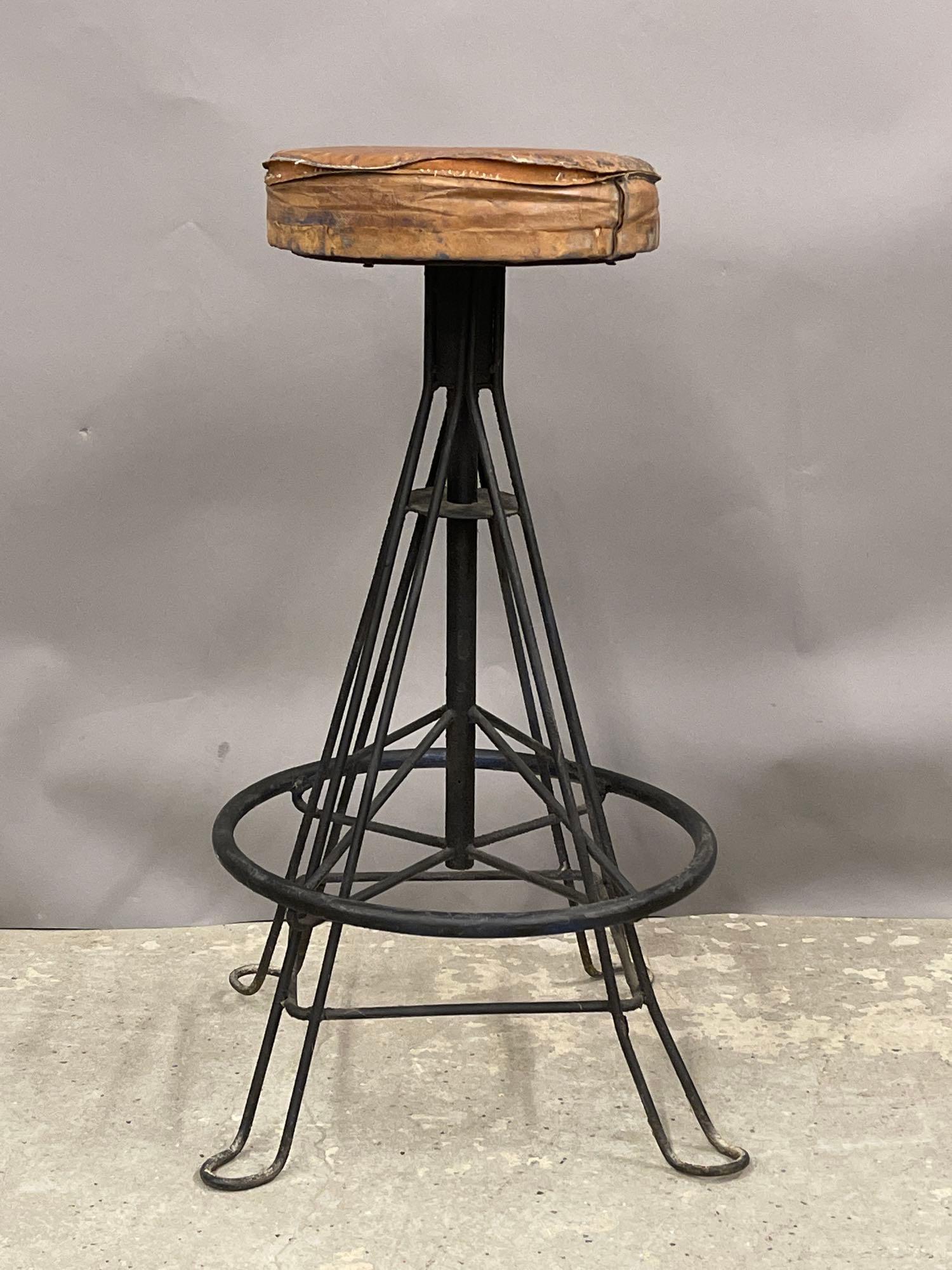 Industrial Metal Stool (1 of 4)
