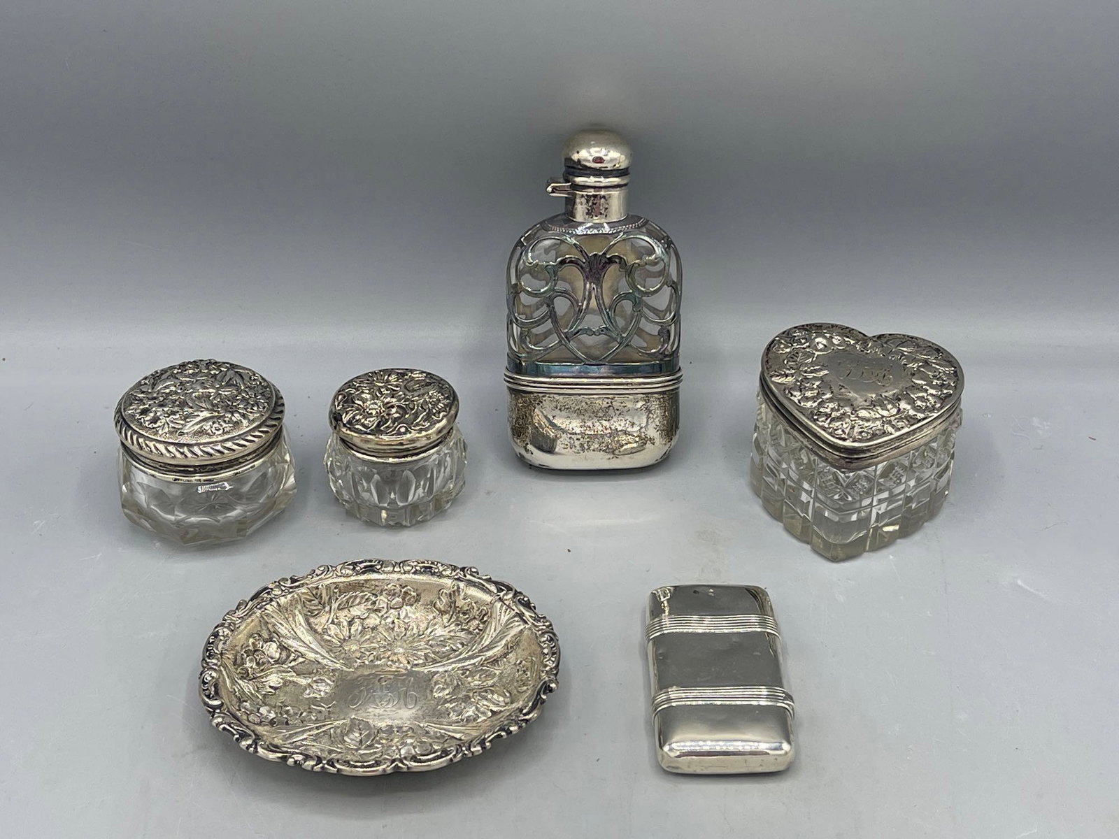 Sterling Silver and Glass Grouping (1 of 10)