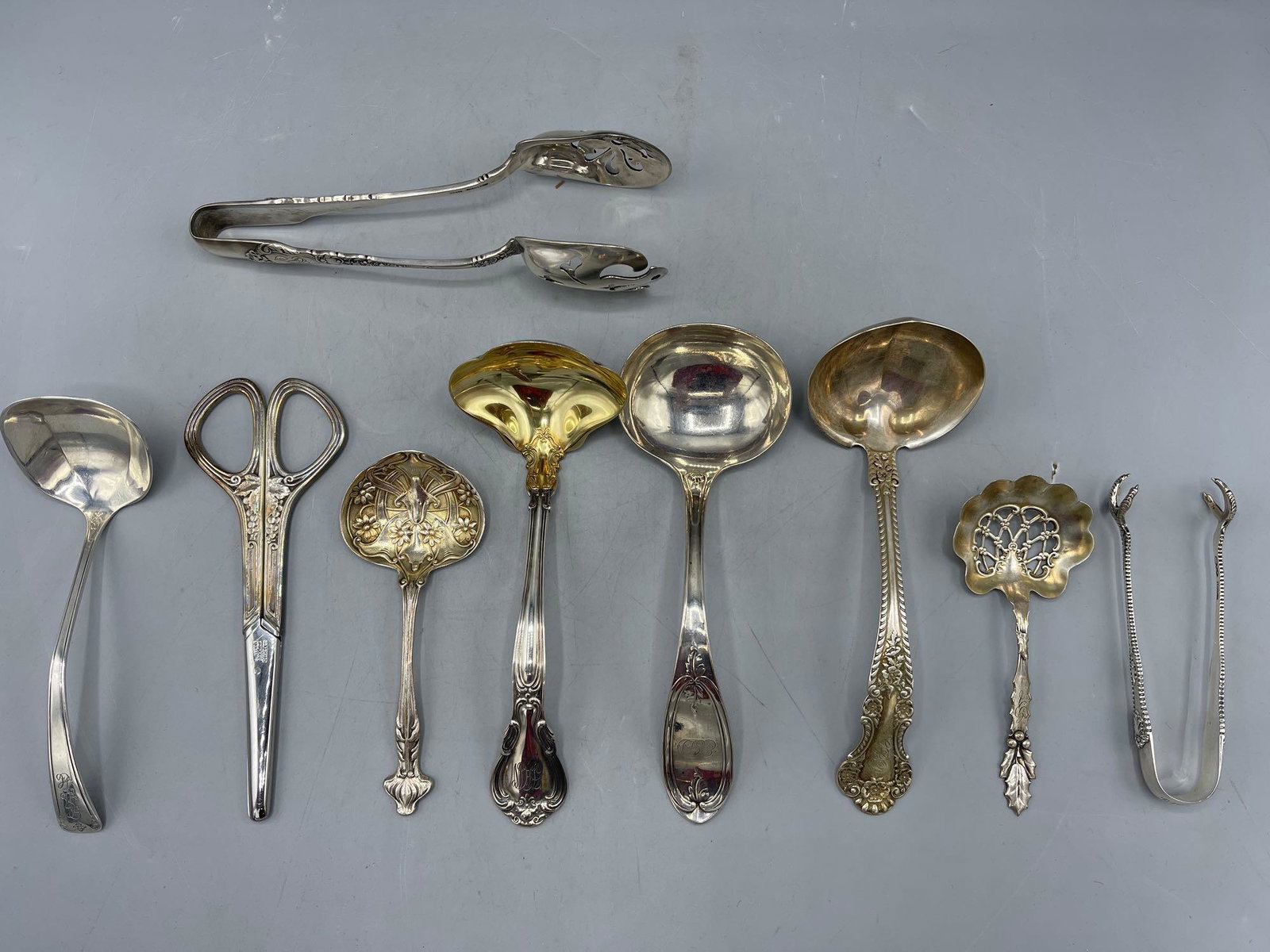 Nine Sterling Serving Utensils (1 of 9)