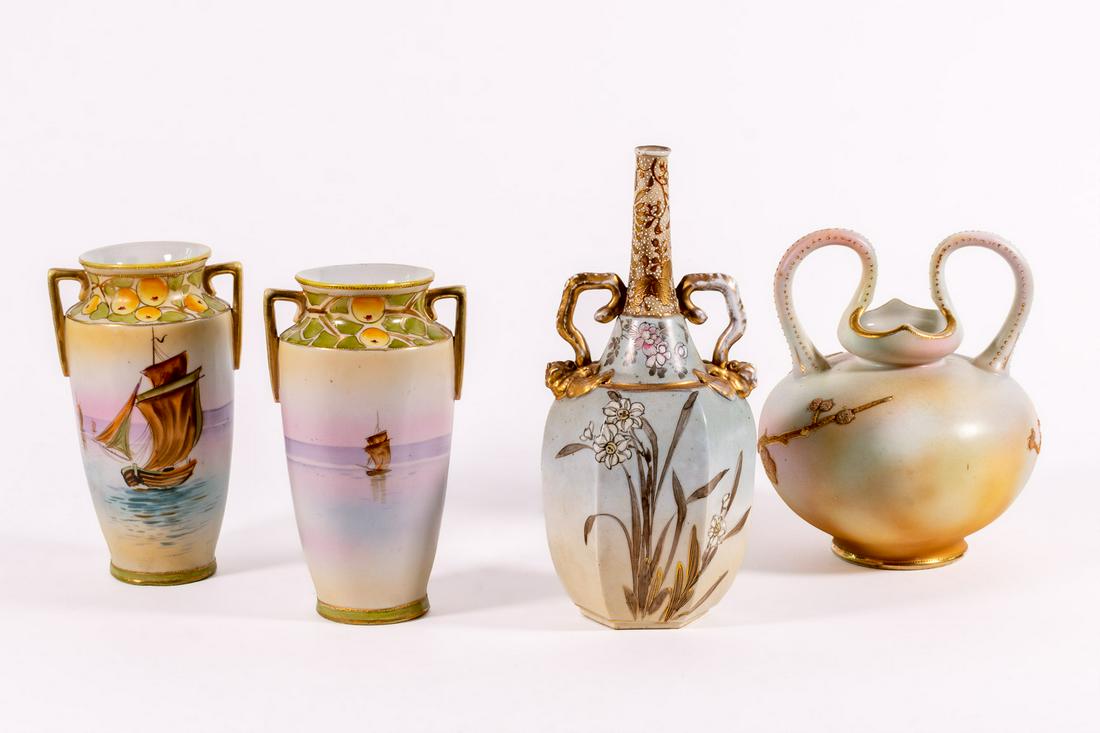 Four Japanese Porcelain Vases (1 of 5)