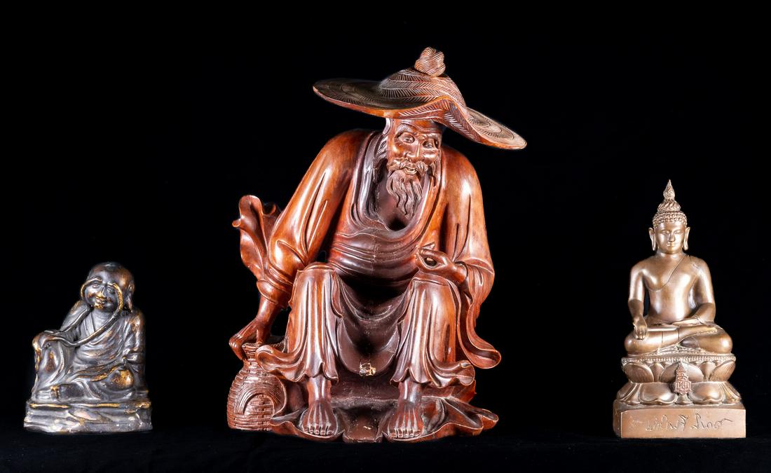 A Group of Buddhist & Asian Figures, 4 pcs. (1 of 11)