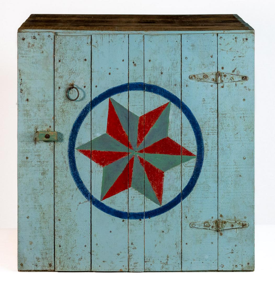 Pennsylvania Dutch Hex Sign Painted Pie Safe (1 of 7)