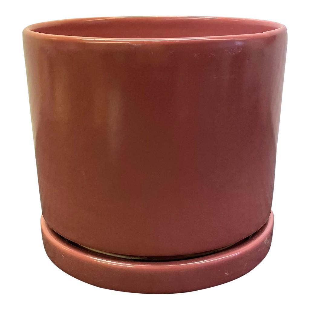 Gainey California Pottery Mauve Planter with Tray (1 of 8)