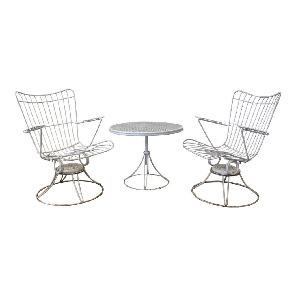 1960s Homecrest Swivel Table & Chairs (1 of 13)