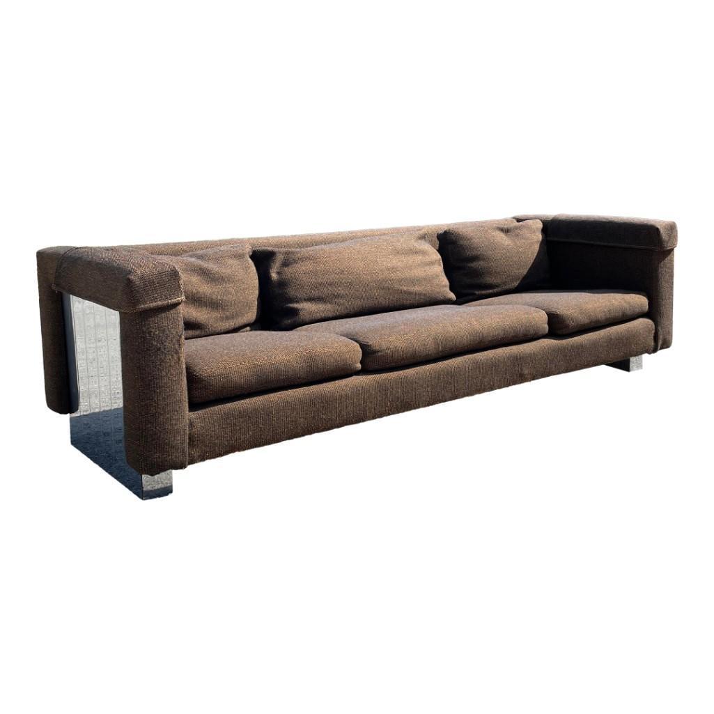 1980s Flair inc. Modern Mirrored Side Sofa (1 of 13)