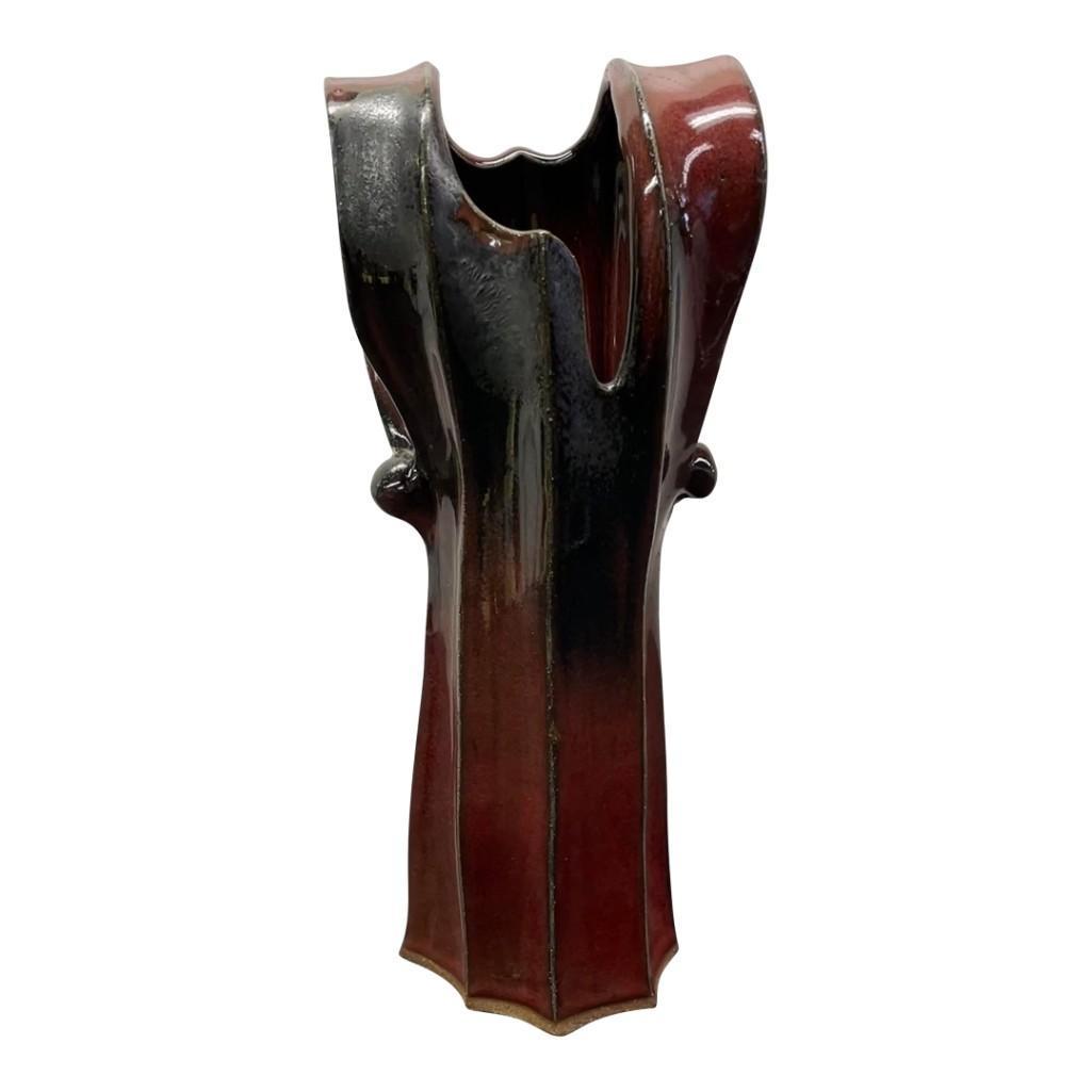 Vintage Toyo Ikebana Japanese Studio Pottery Vase (1 of 10)