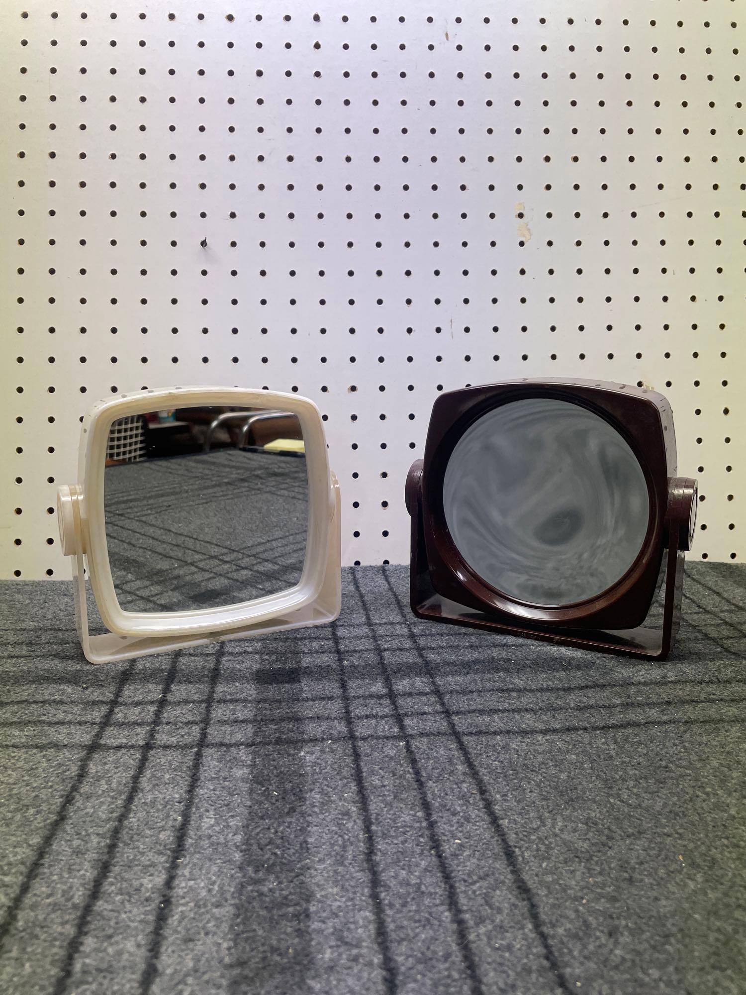 Pair of Space Age Wall Mount Mirrors (1 of 9)
