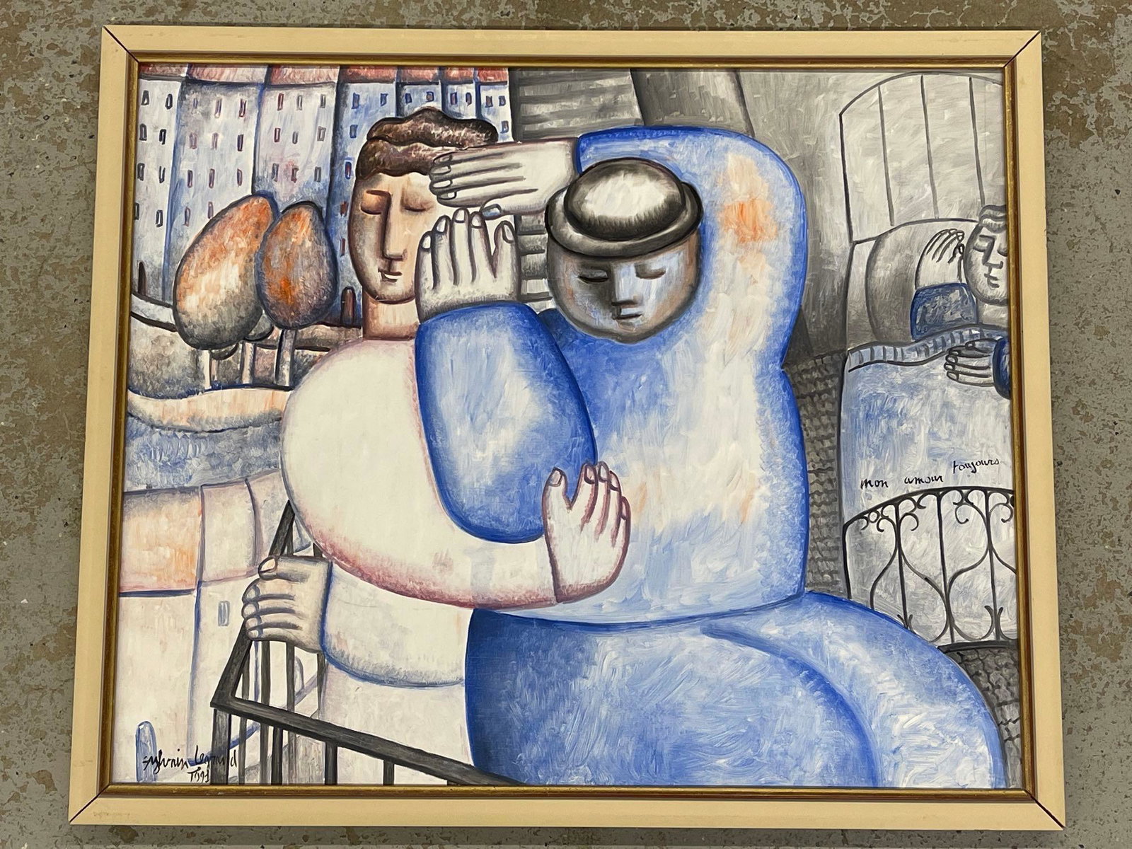 Sylvain Legrand. Oil/Board, Embrace (1 of 5)